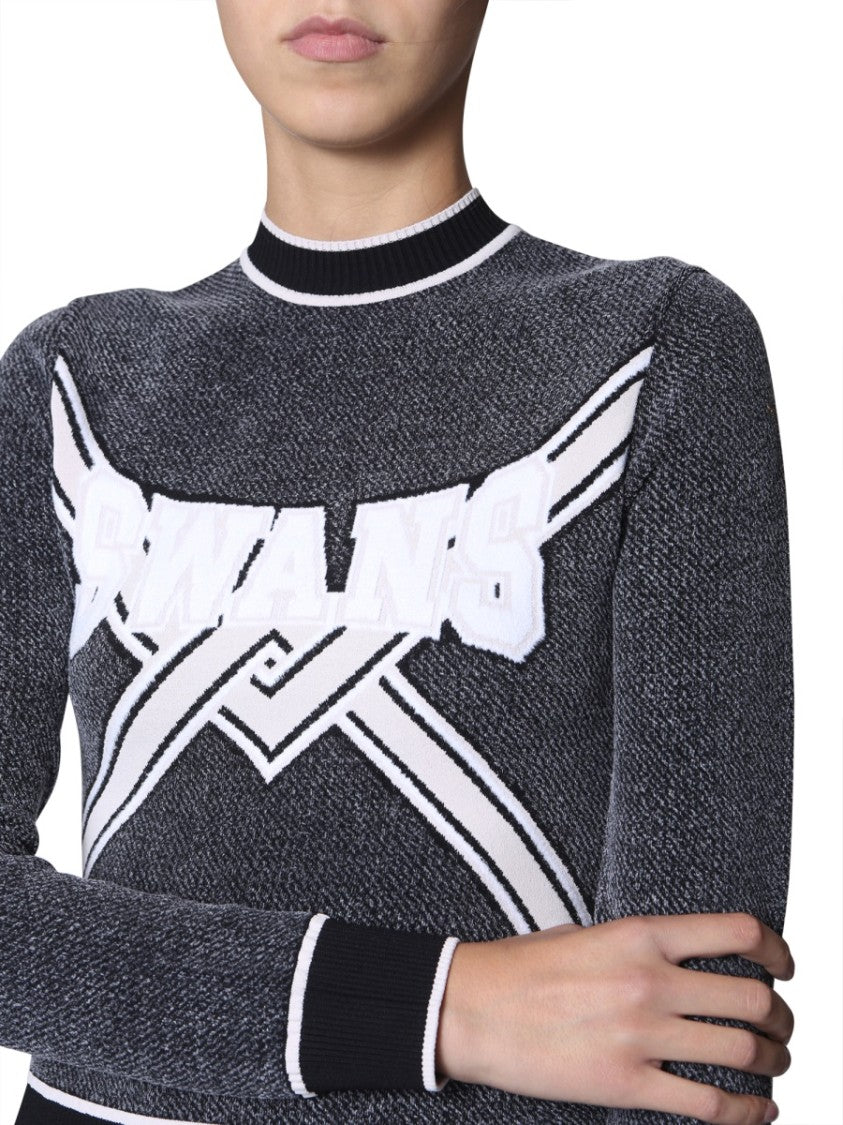 Textured Knit Cropped Sweater