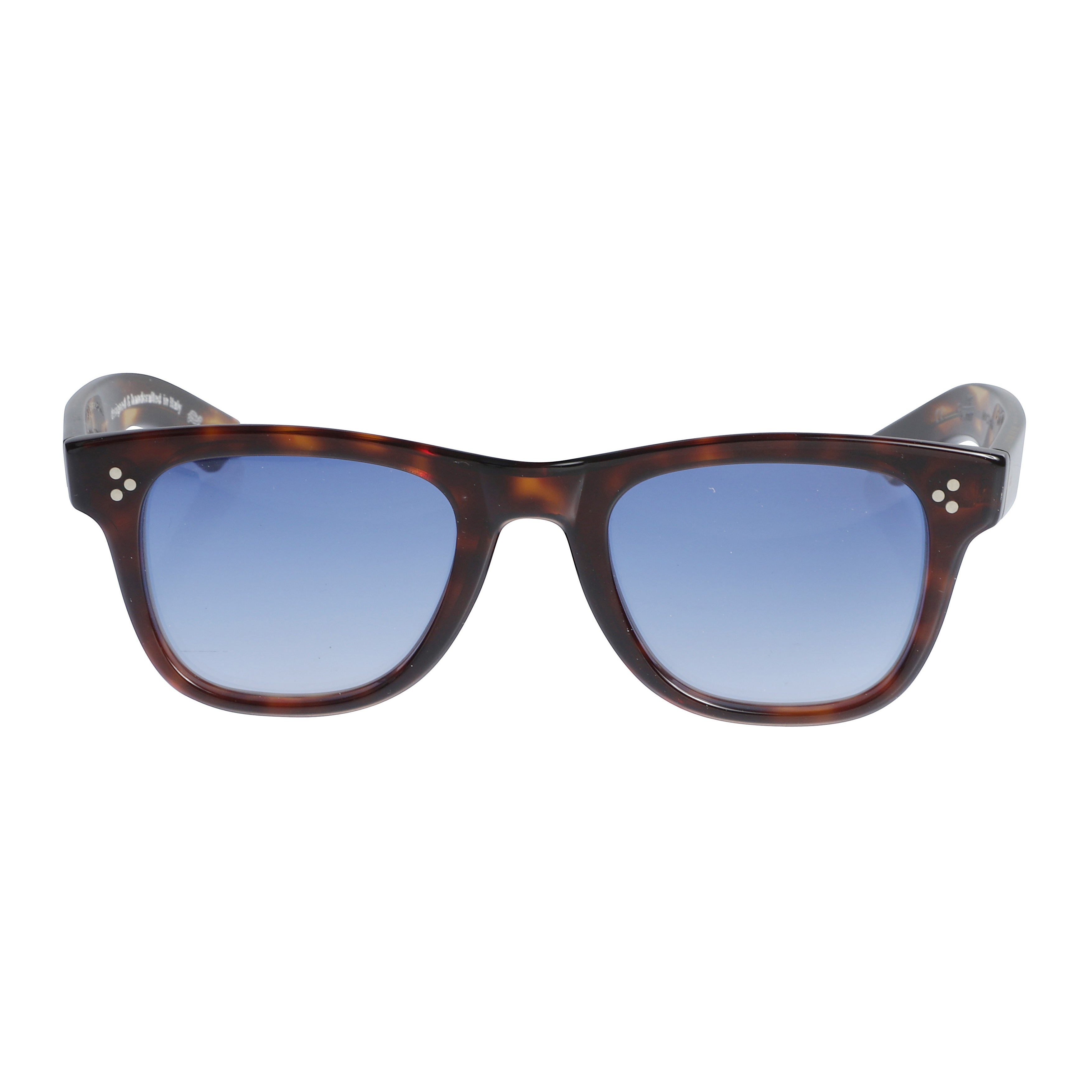 Voyager 23 Tortoiseshell Square Sunglasses with Gradient Blue Lenses