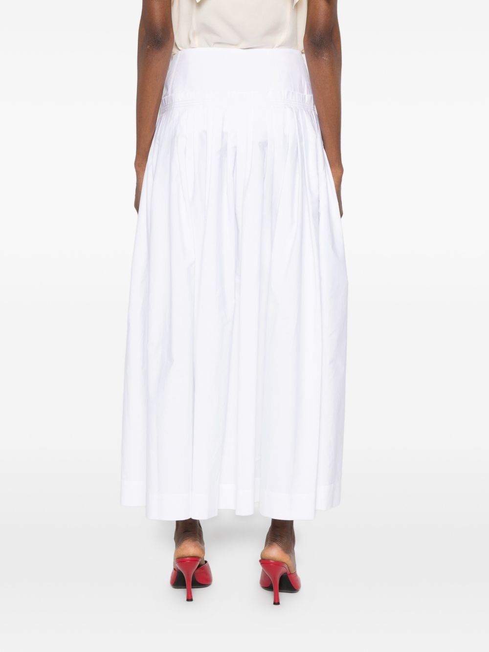 Midi Skirt With Side Button Closure