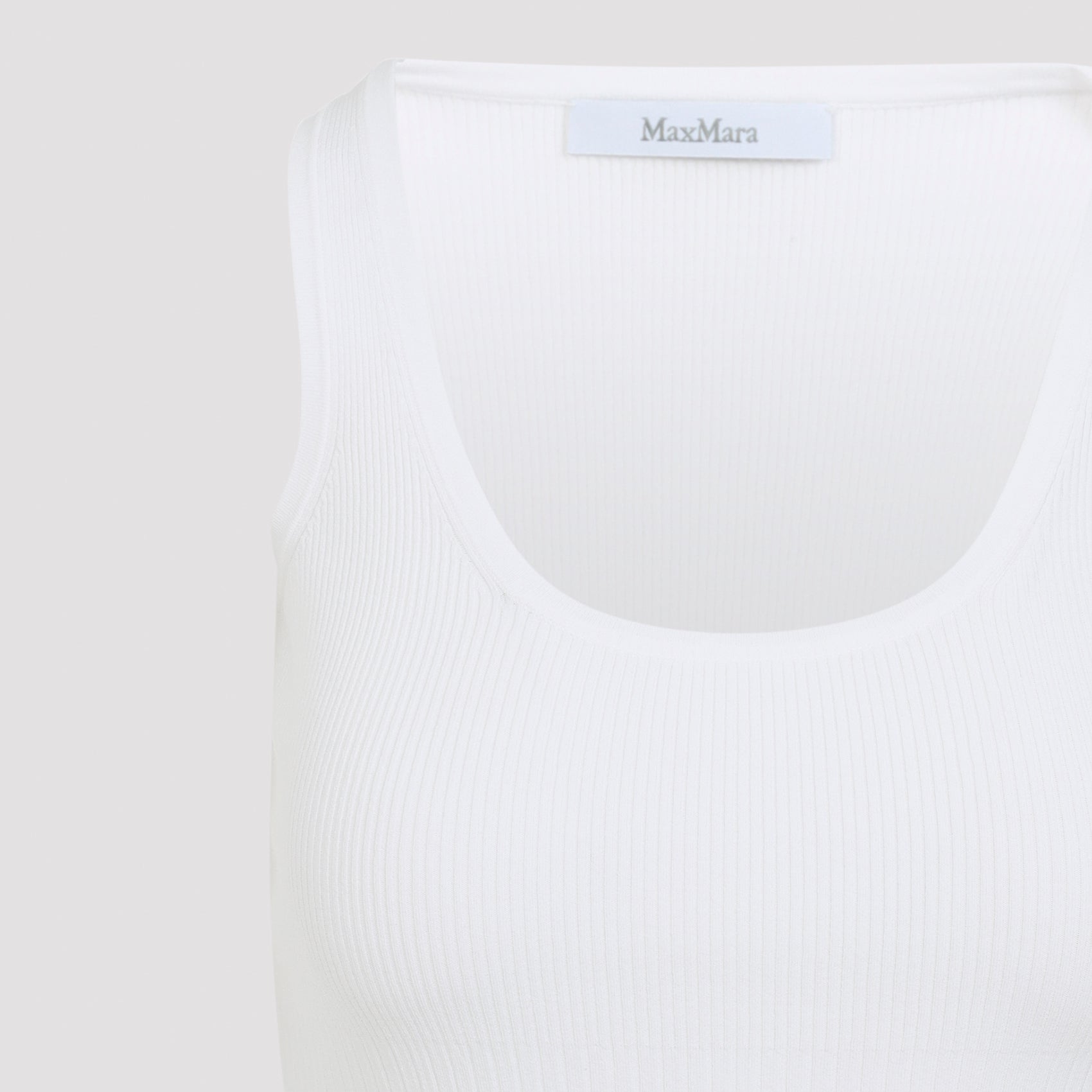 Fitted Viscose Blend Sleeveless Top