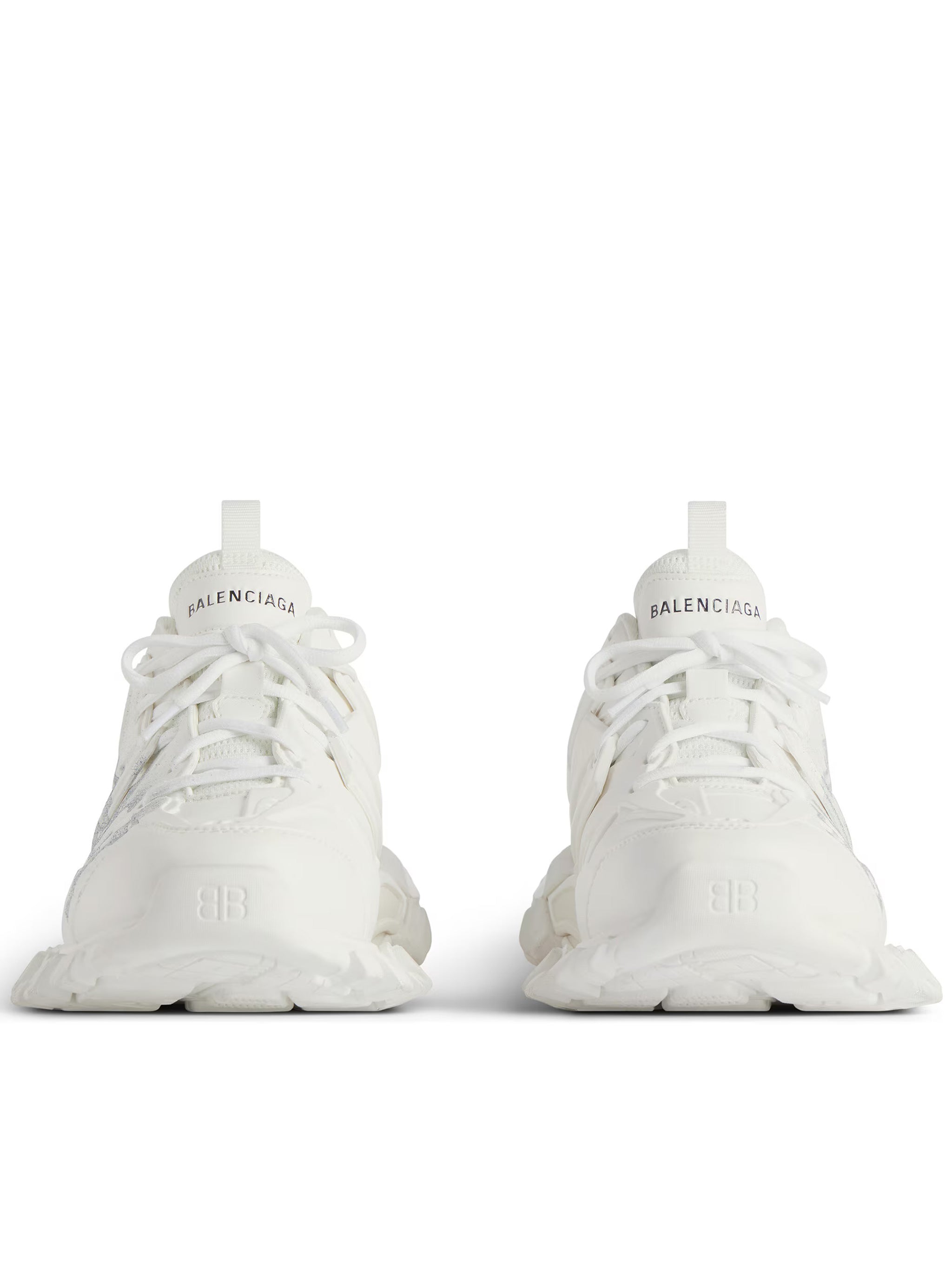 Neutral Track Embossed Chunky Sneakers