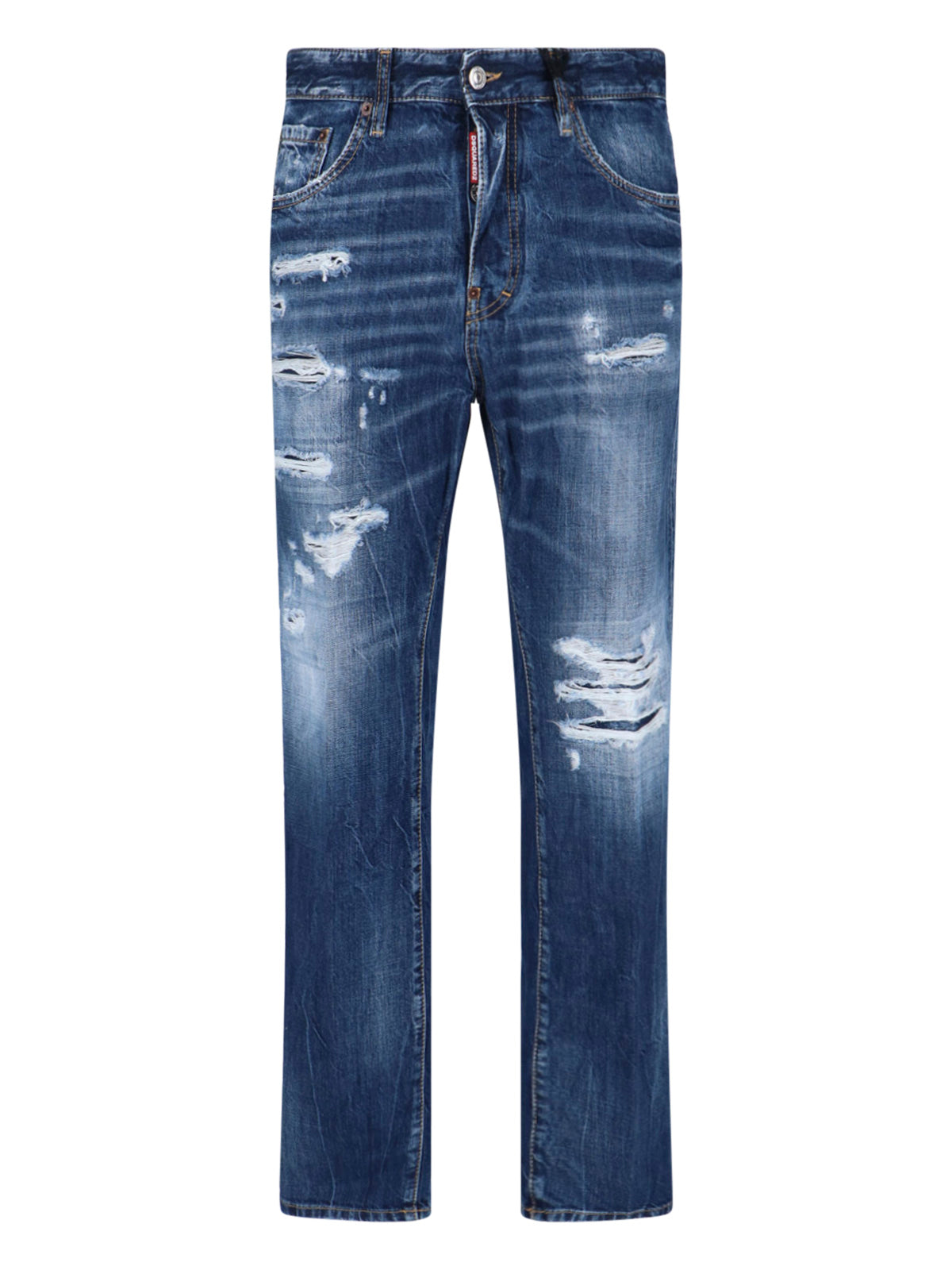 Straight-Leg Jeans with Traditional Five-Pocket Styling
