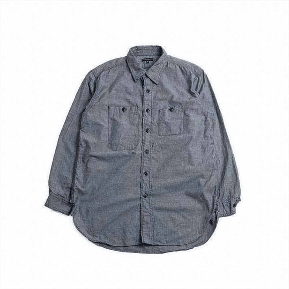 Long-Sleeve Button-Up Shirt With Classic Collar And Chest Pockets