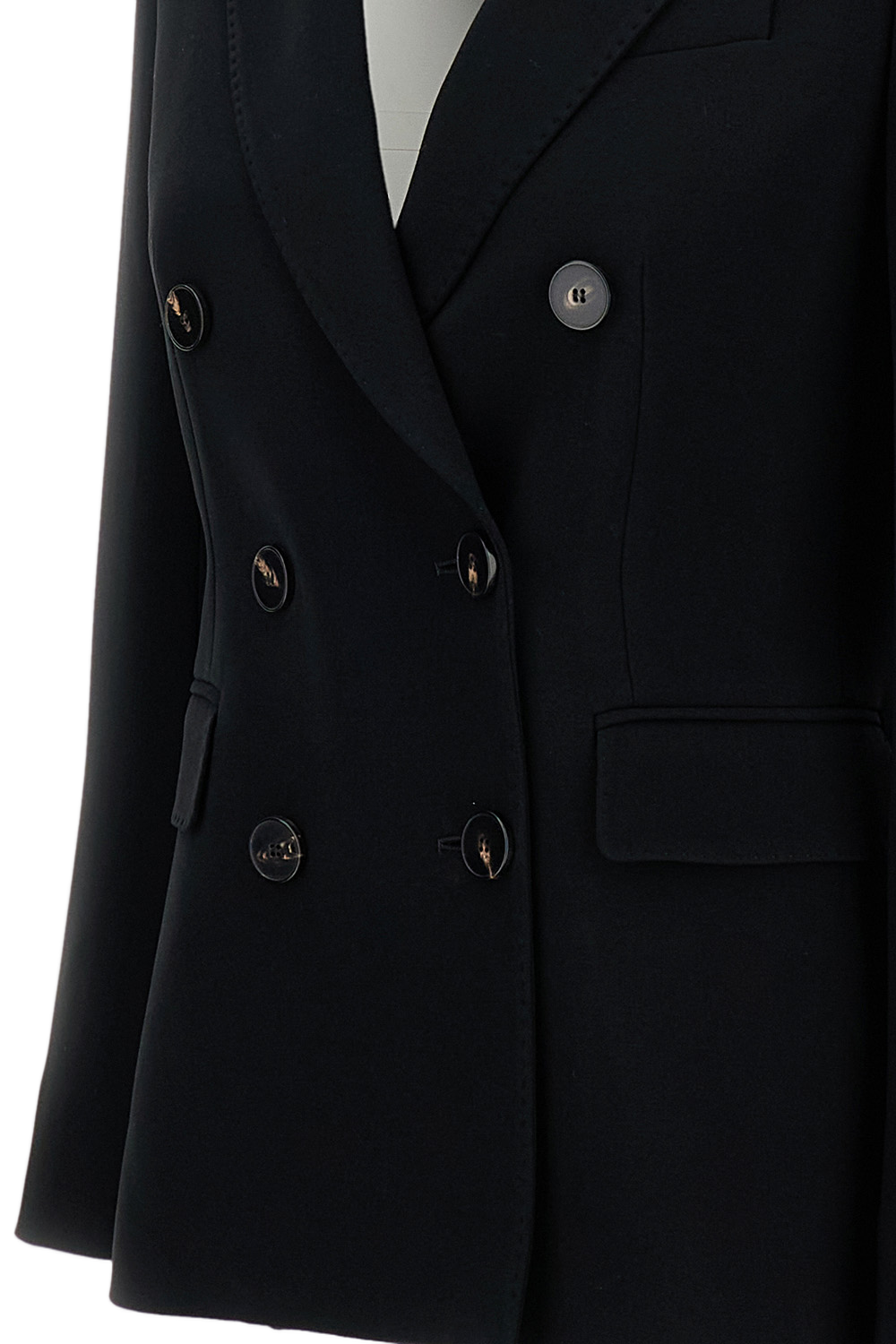 Double-Breasted Tailored Cady Jacket