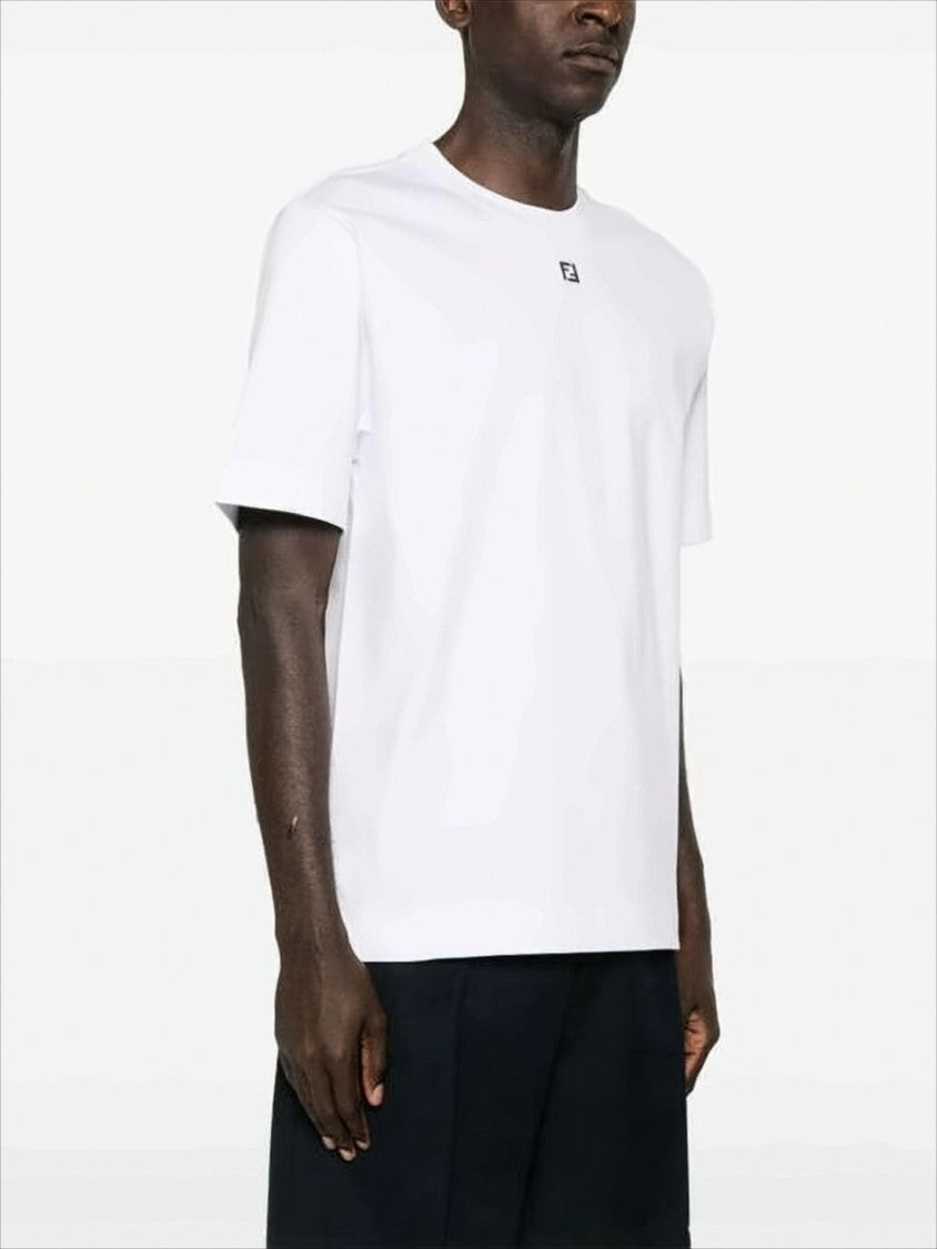 Classic Cotton T-Shirt With Minimalist Logo Detail