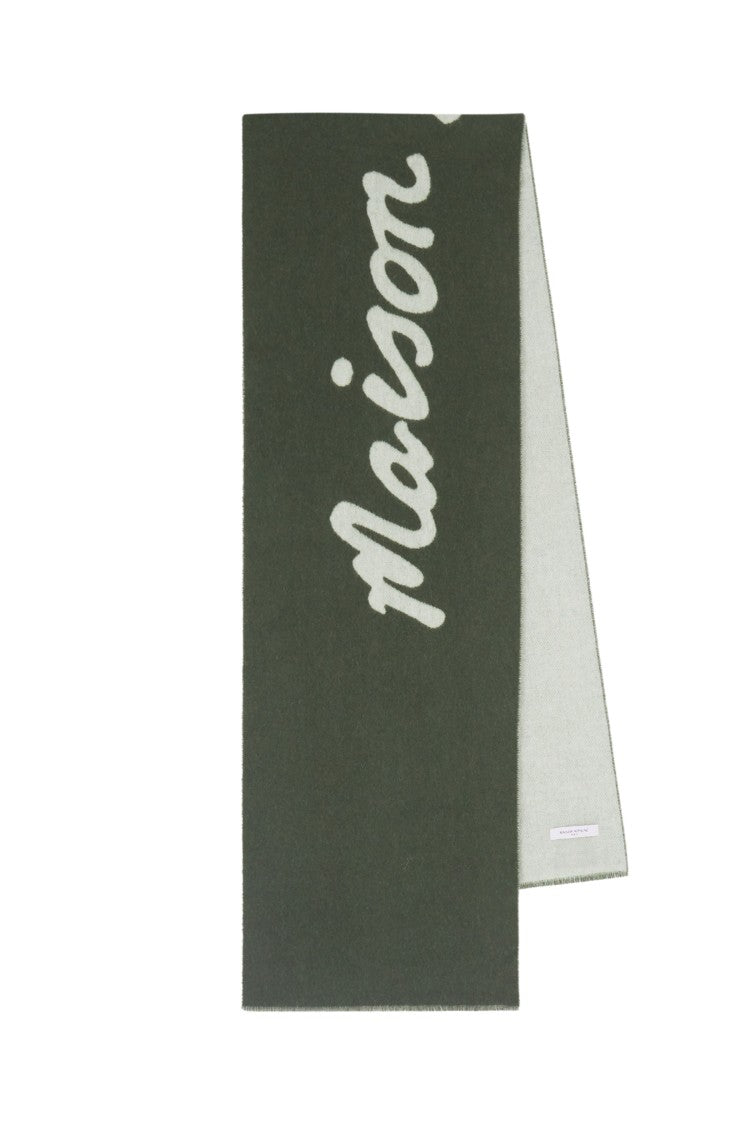 Maison Kitsune Handwriting Scarf