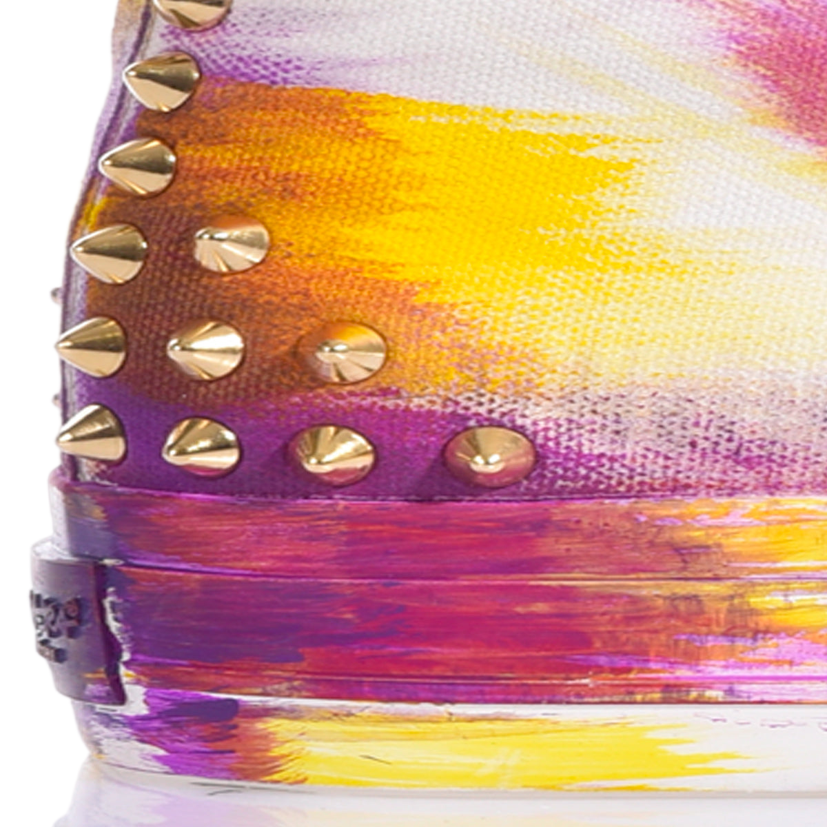 Hand-Painted High-Top Platform Sneakers