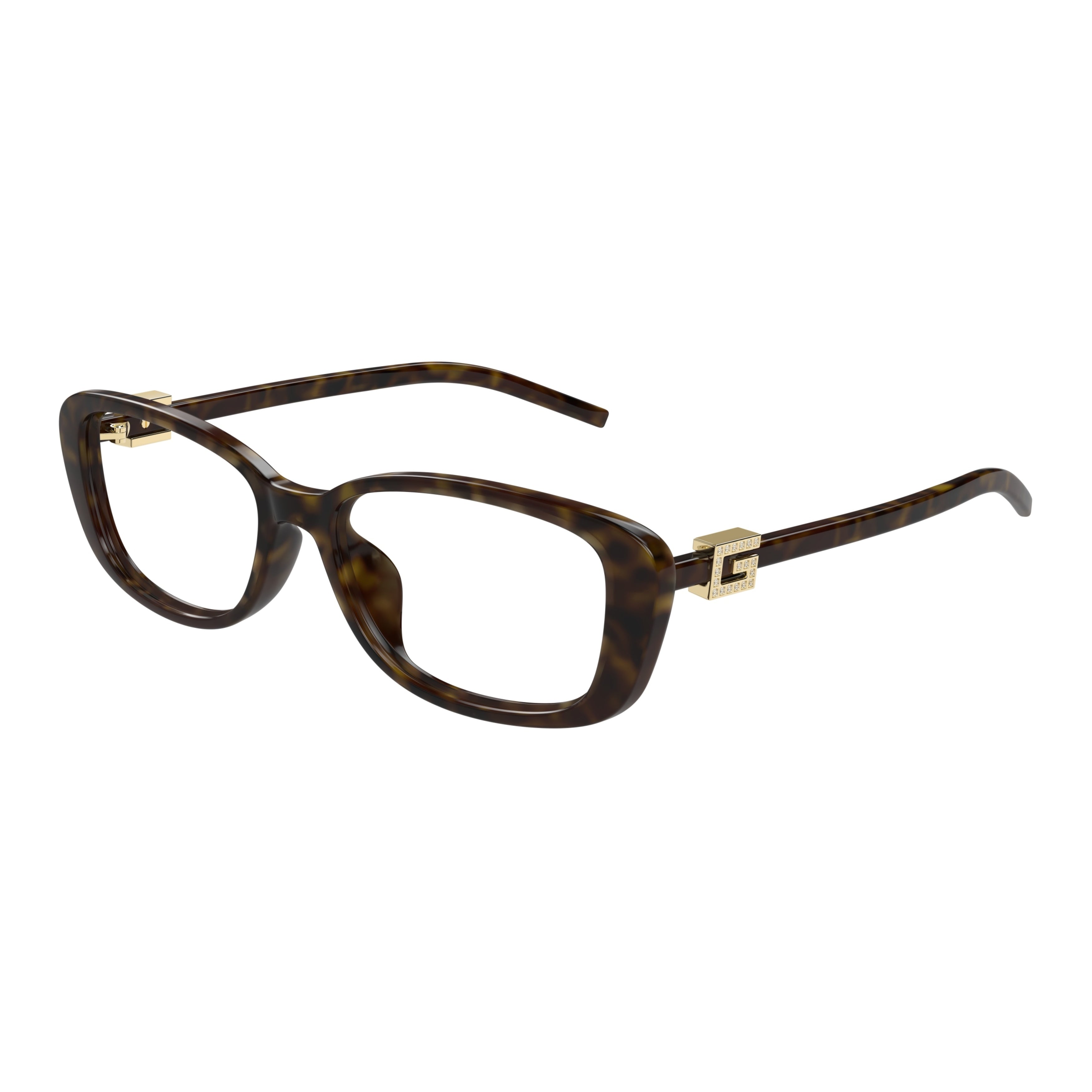 Gg1685ok Rectangular Tortoiseshell Eyeglasses