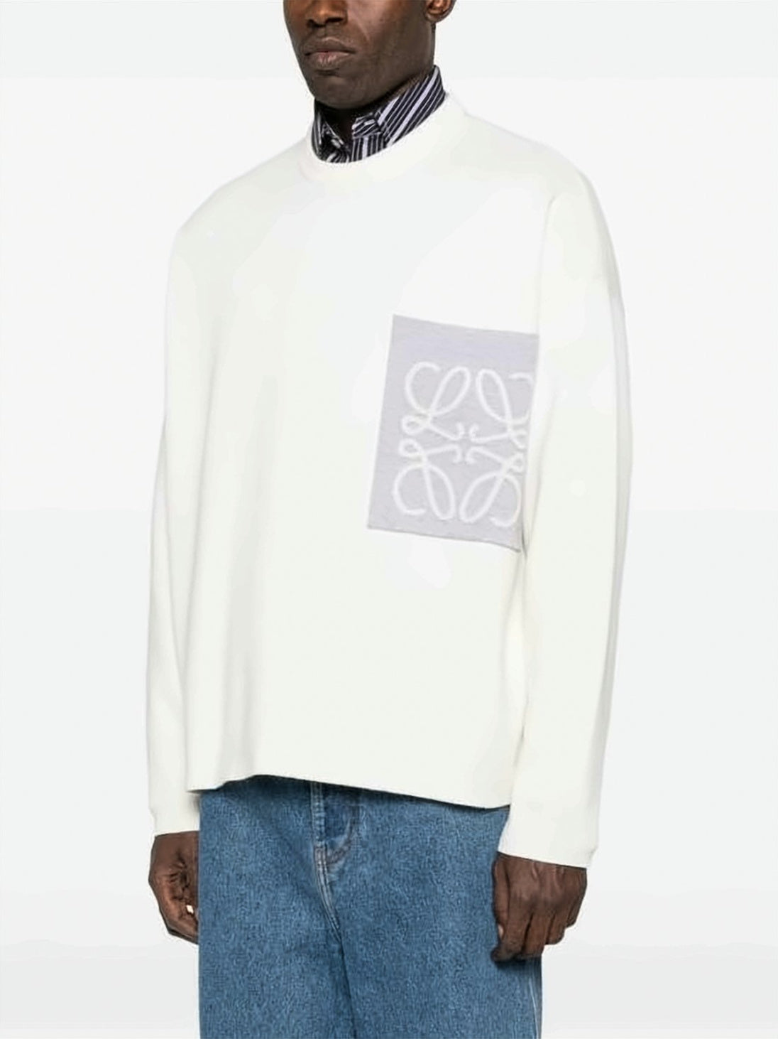 Loewe Cotton Blend Anagram Pocket Sweater