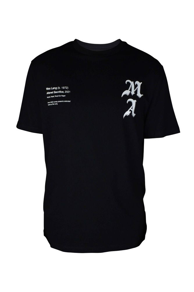 Graphic Print Black Crew Neck T-Shirt