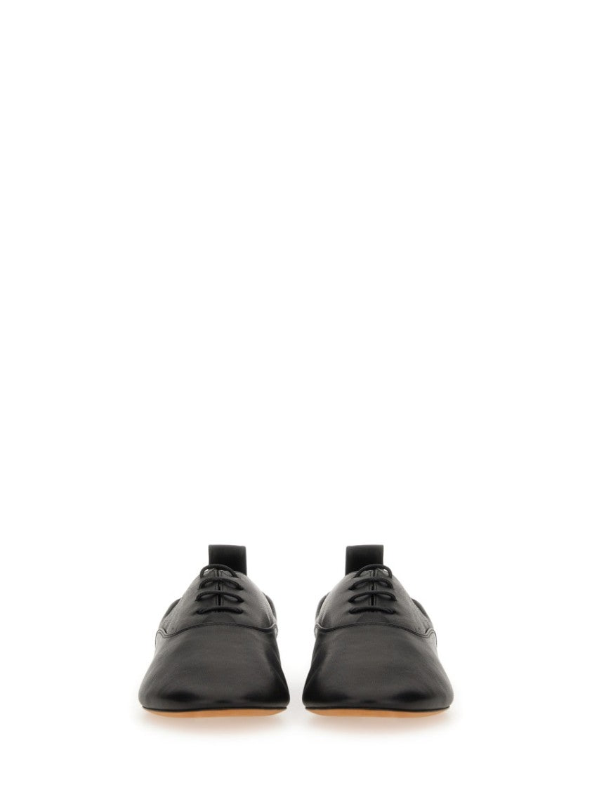 Lace-Up Slipper With Pointed Toe