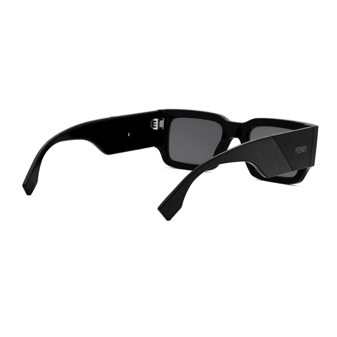 Fe40131i Bold Rectangular Acetate Sunglasses