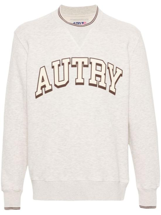 Soft Heathered Long-Sleeve Sweatshirt with Graphic Detail