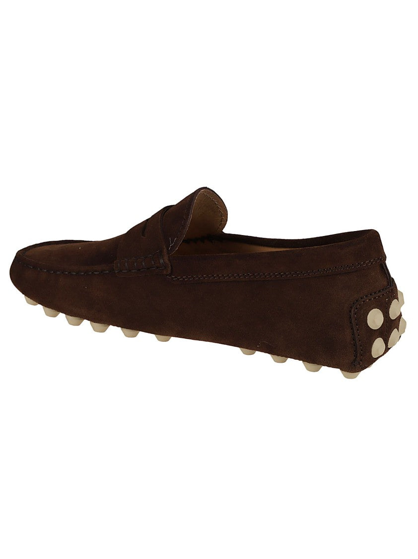 Zamszowe wsuwane płaskie buty