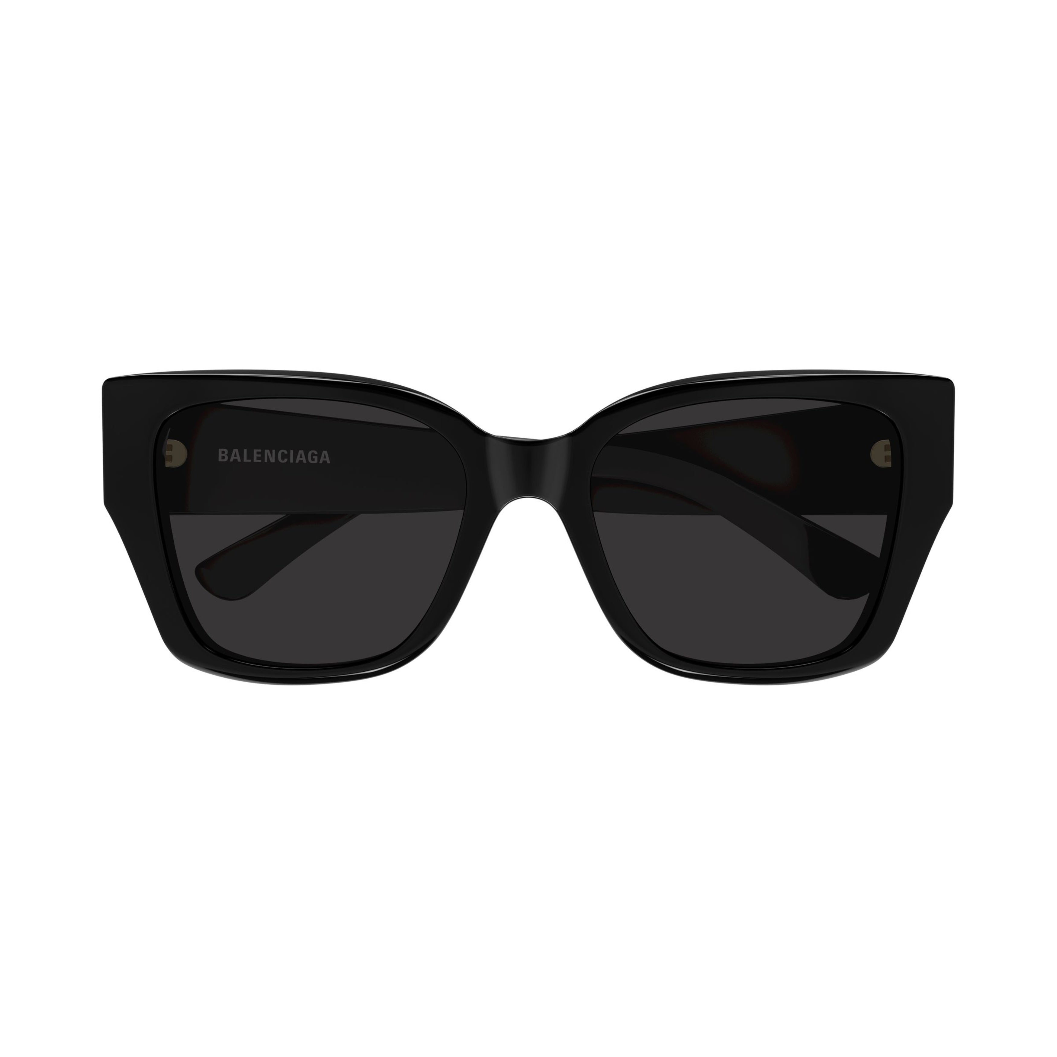 Oversized Square Sunglasses With Glossy Finish And Golden Accents