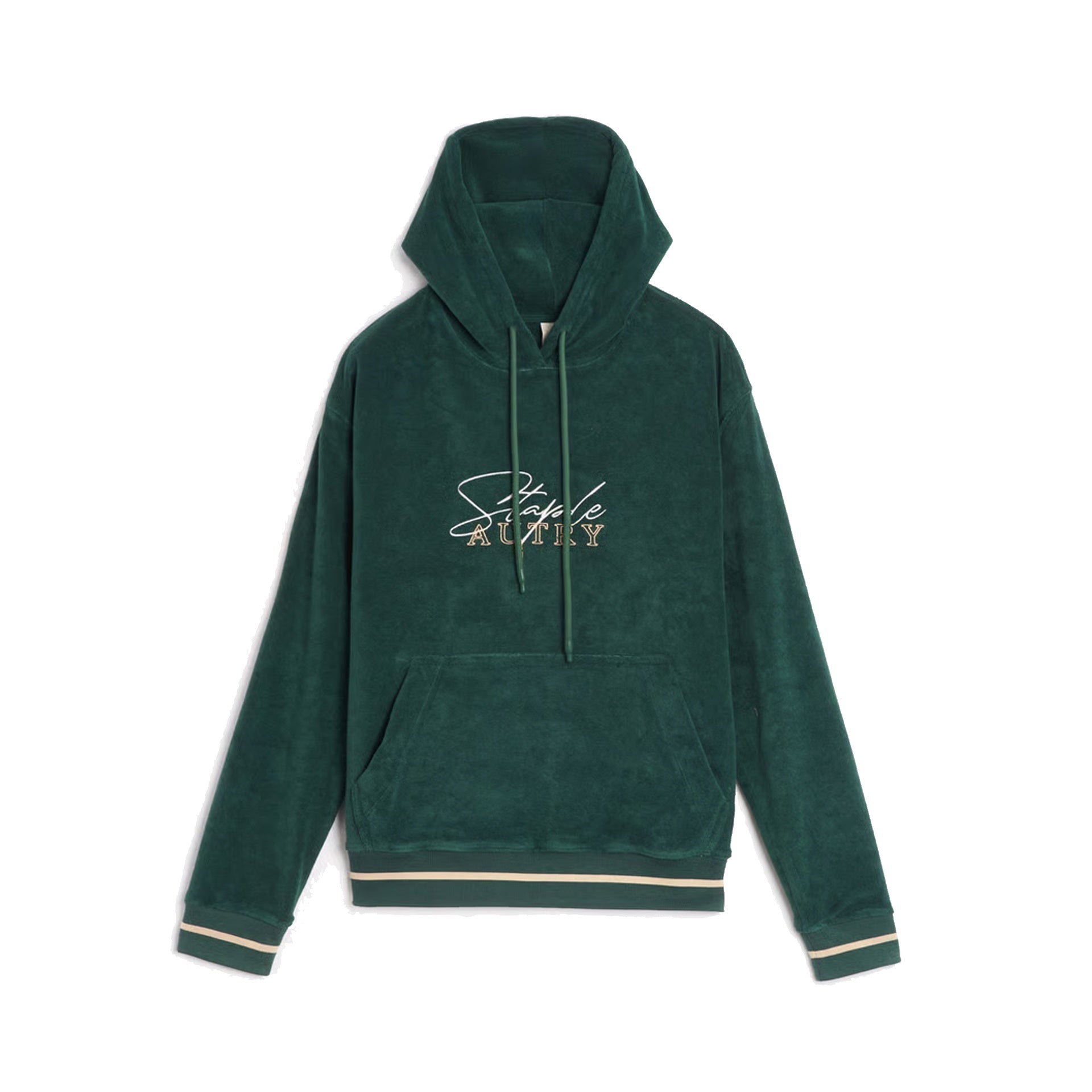 Chenille Hoodie With Embroidered Logo And Adjustable Hood