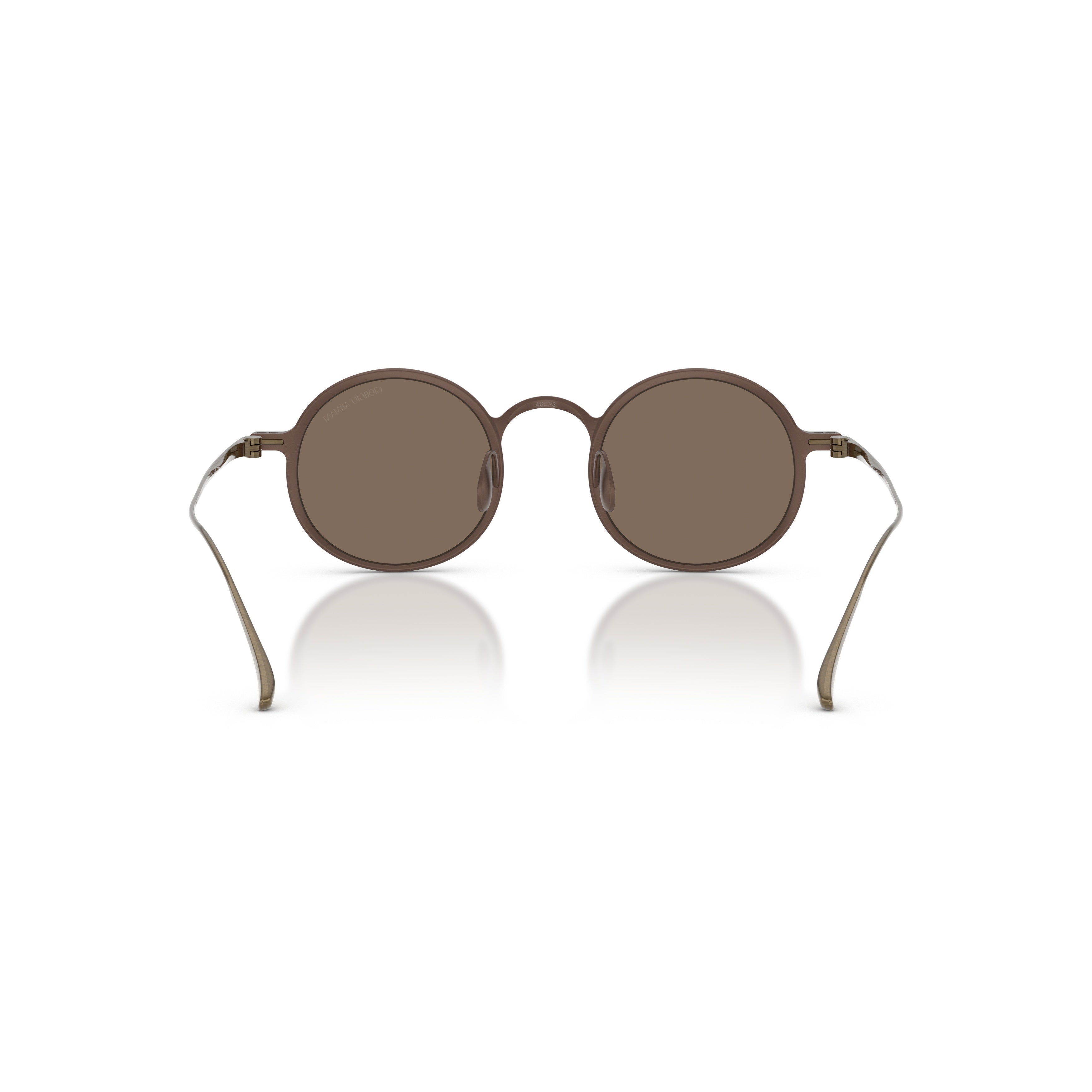 0ar6173t Round Titanium Sunglasses with Tinted Lenses