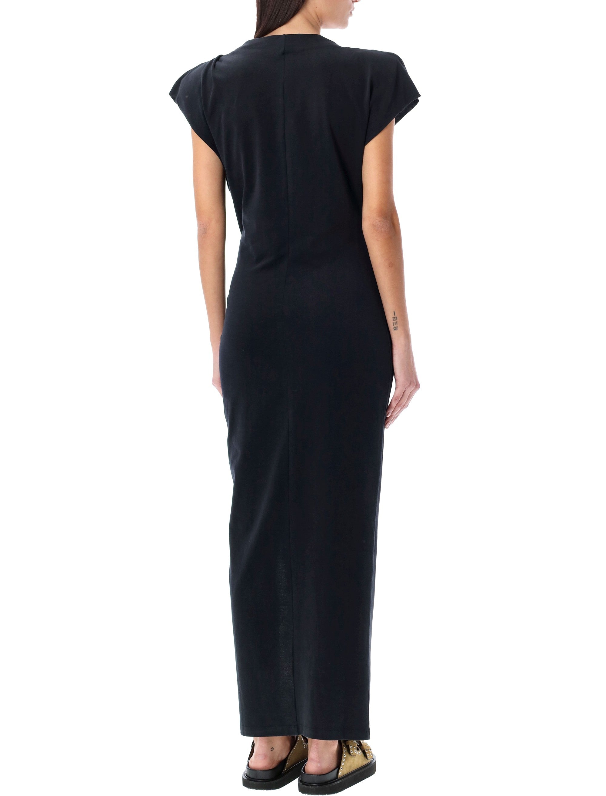 Isabel Marant Nadela Cotton Draped Maxi Dress
