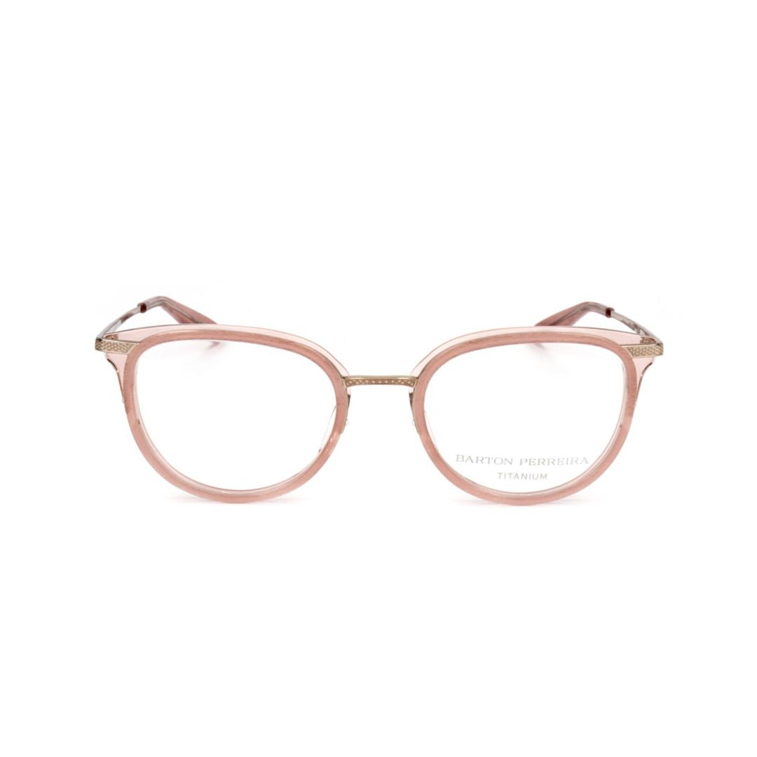 Bp5057 491xf Rounded Frame Eyeglasses with Textured Metallic Temples