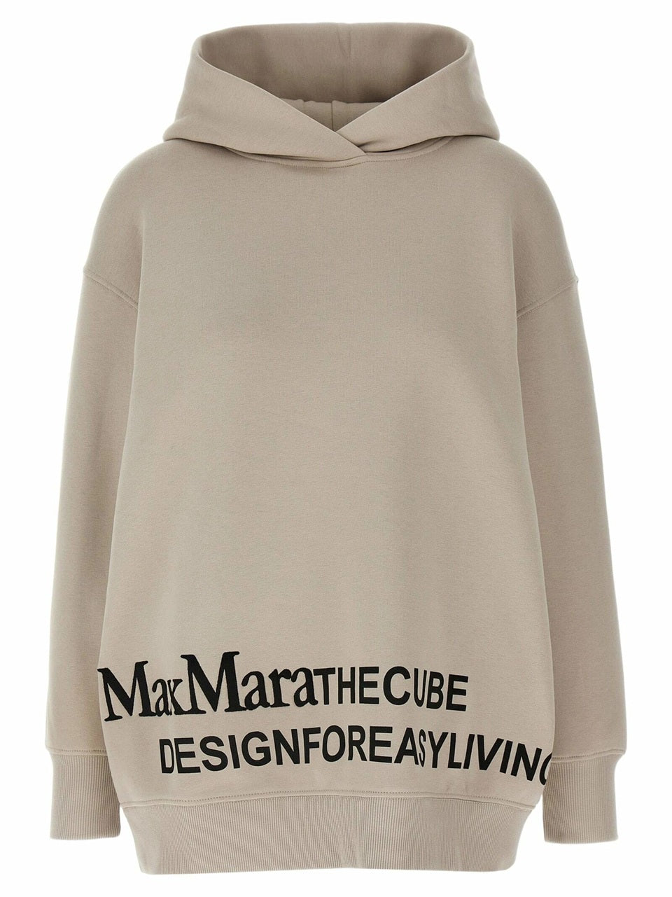 Relaxed-Fit Hoodie with Graphic Text Detail