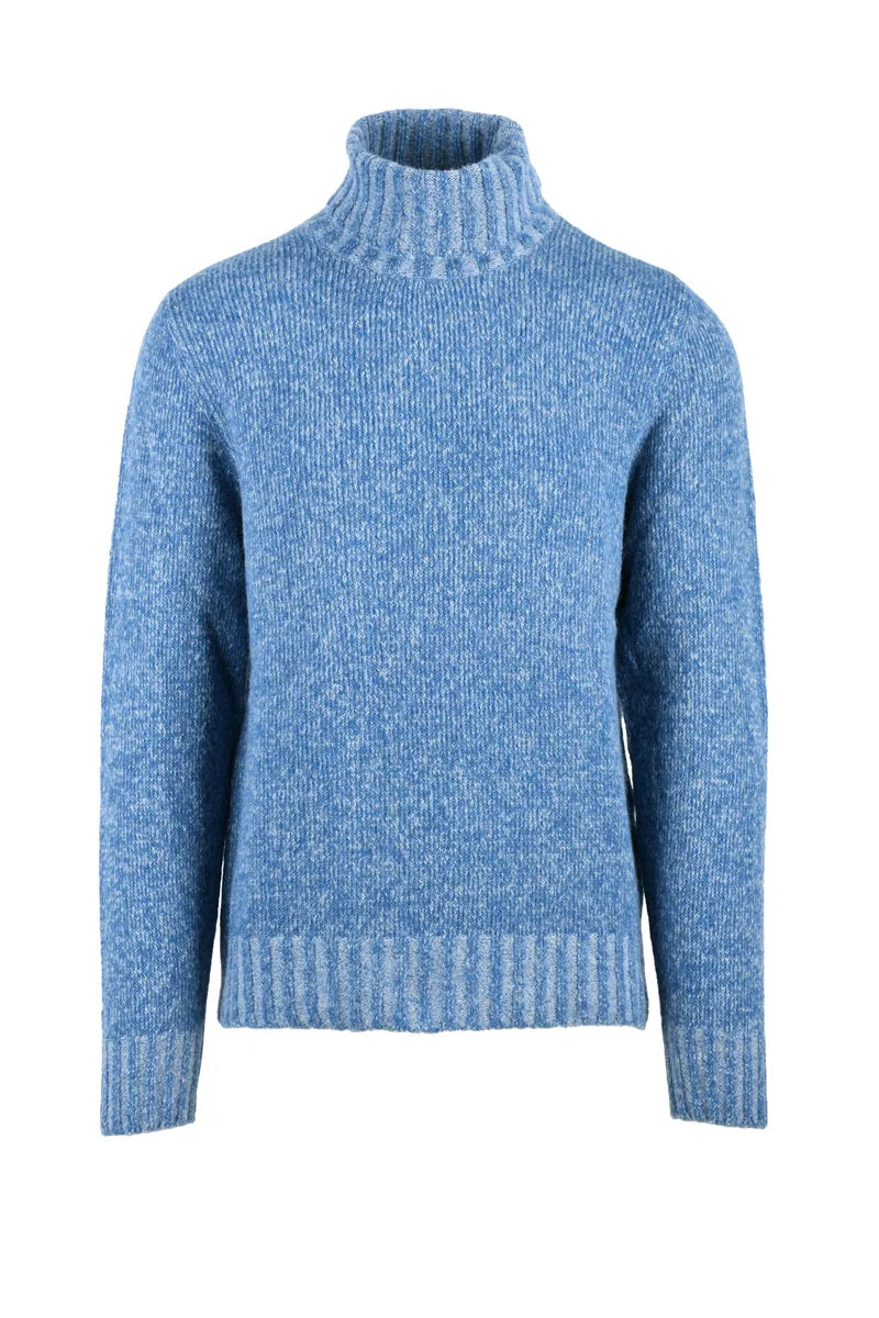 High Neck Sweater Light Blue