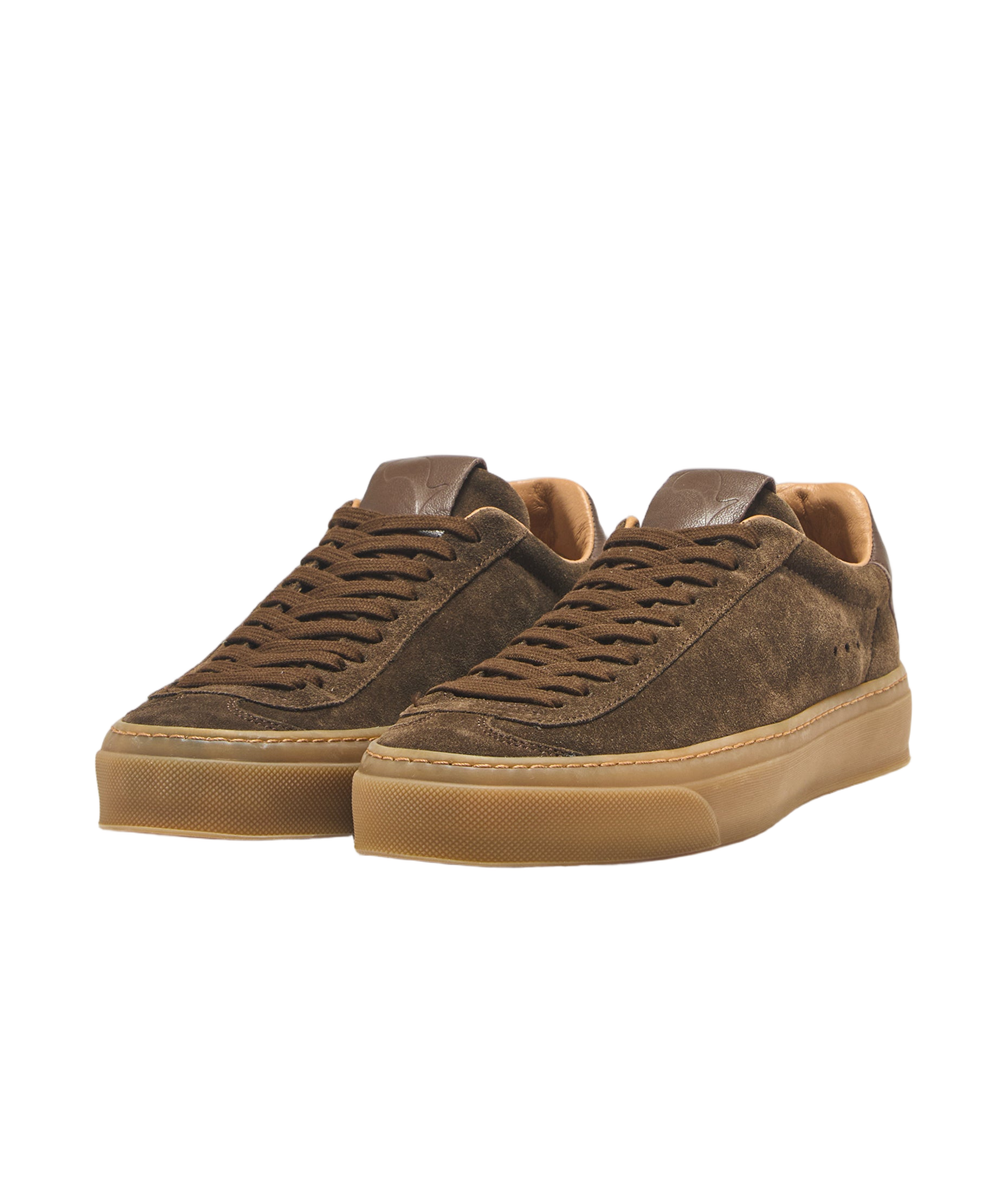 Dark Brown Suede Sneakers