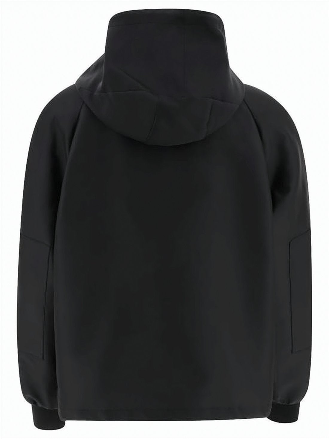 Padded Jacket with High Collar and Adjustable Hood