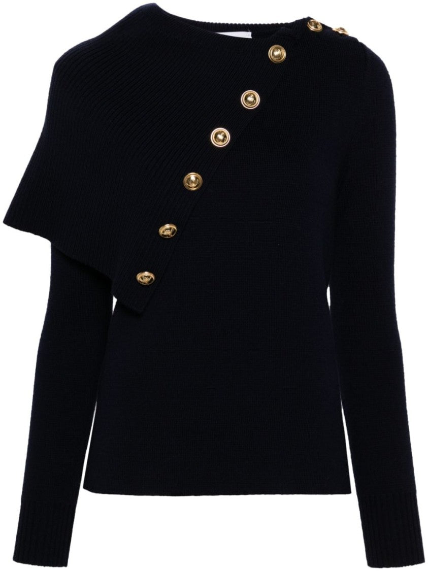 Navy Merino Wool Sweater