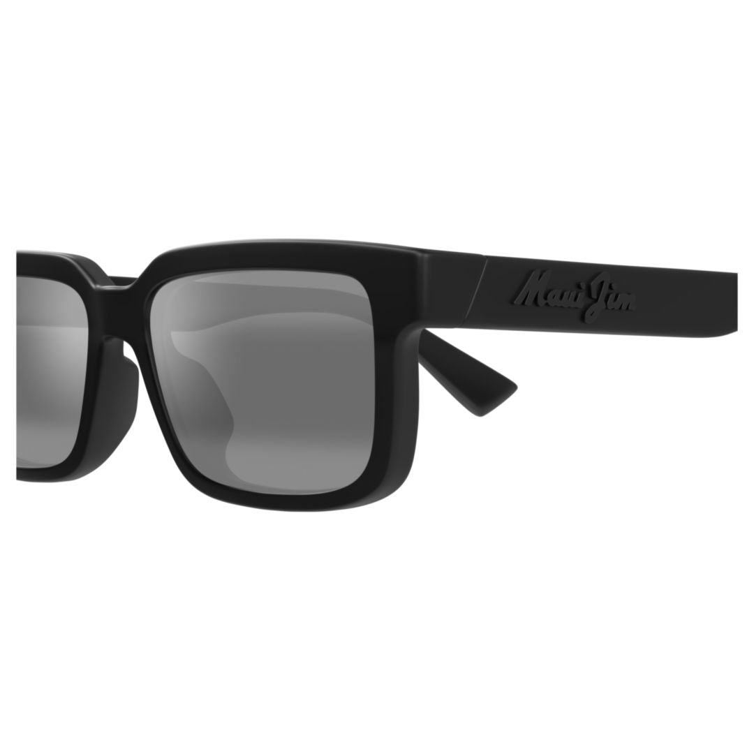 Hiapo Af Bold Rectangular Frame Sunglasses with Matte Finish