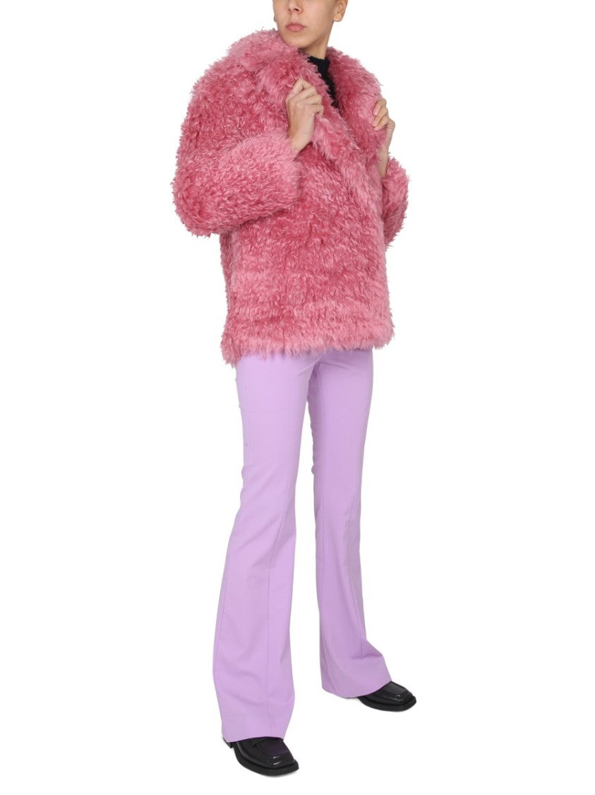 Mid-Length Mohair Coat