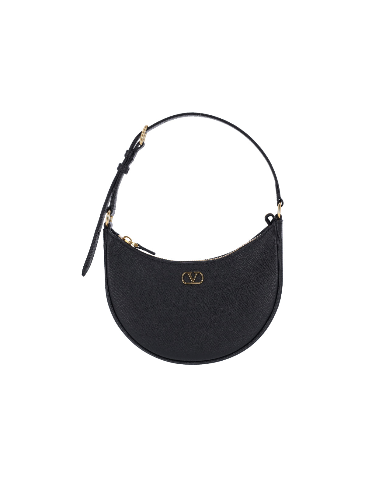 "Vlogo Signature" Mini Hobo Bag Black