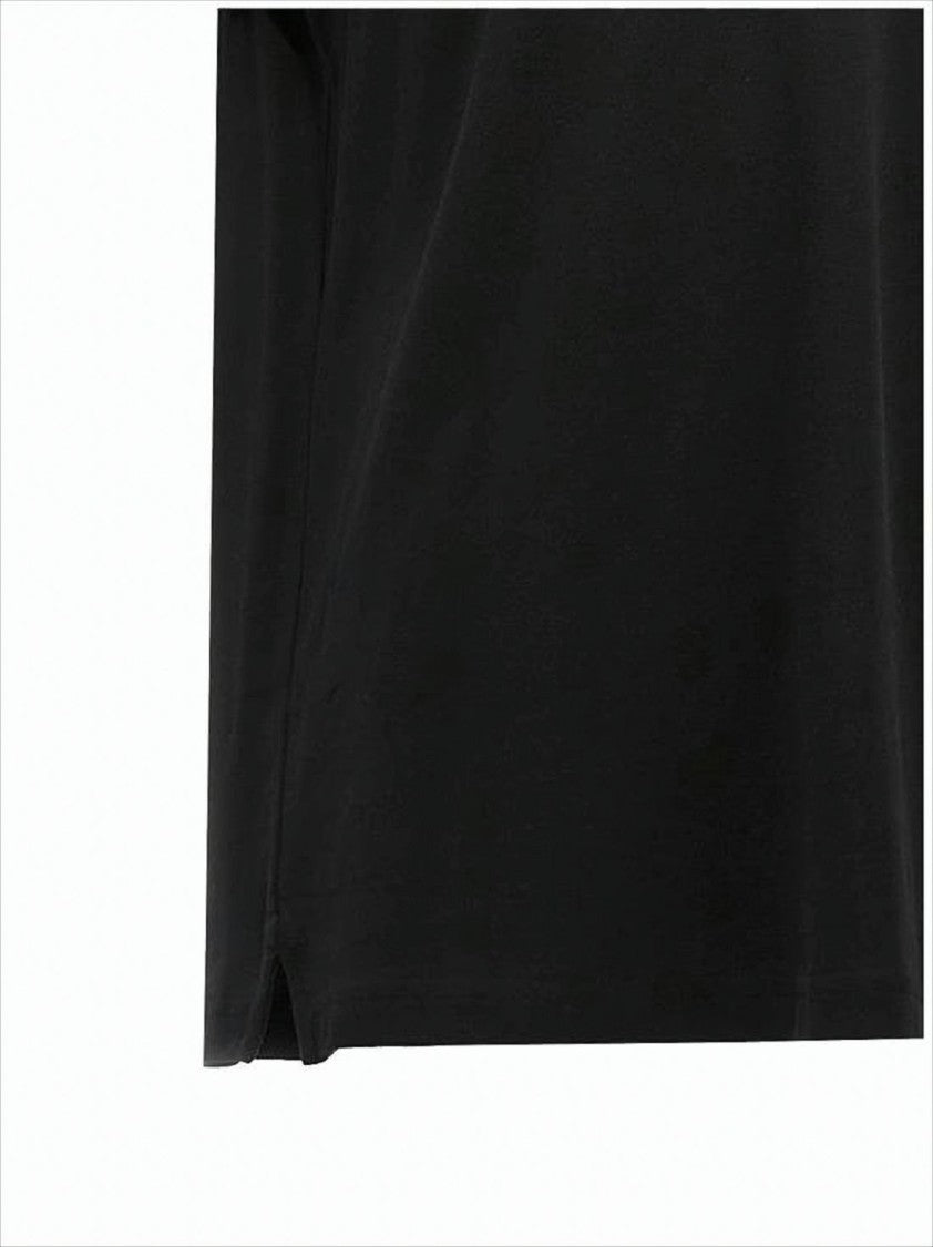 Classic Black Polo Shirt with Traditional Collar