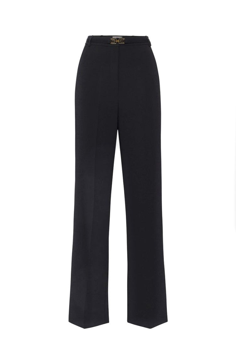 Wide-Leg Trousers With High Waist