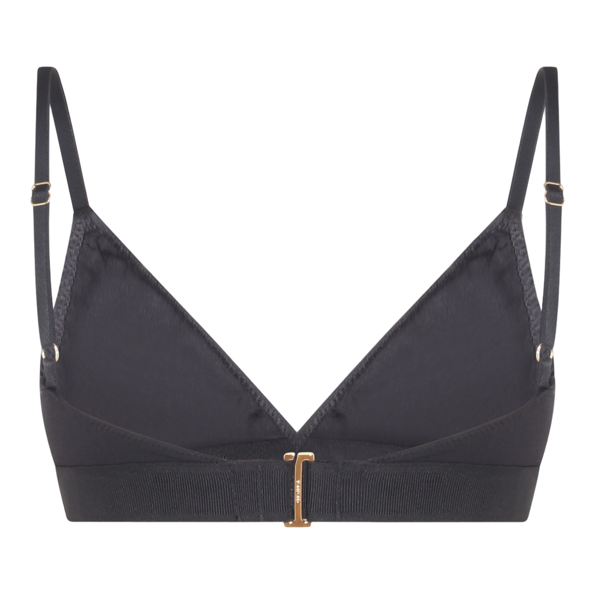 Fitted Black Top with Minimalist Design