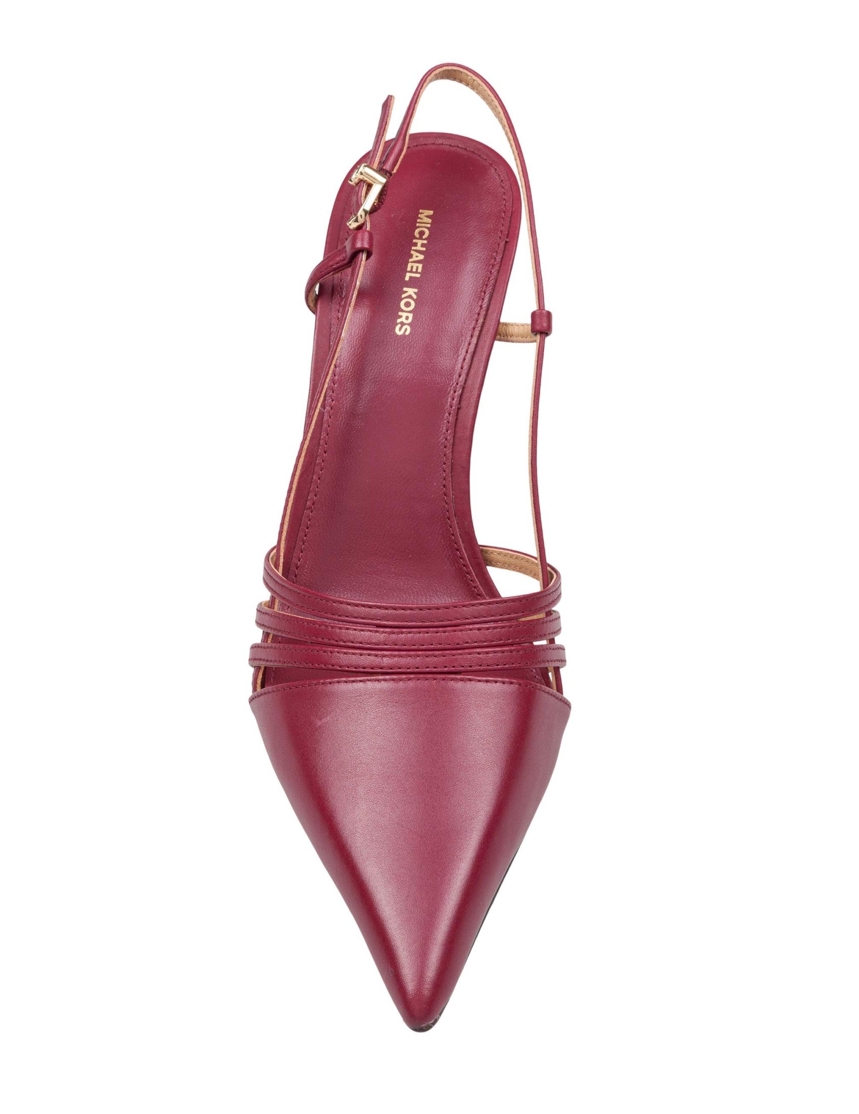 Slingback Haisley In Burgundy Leather