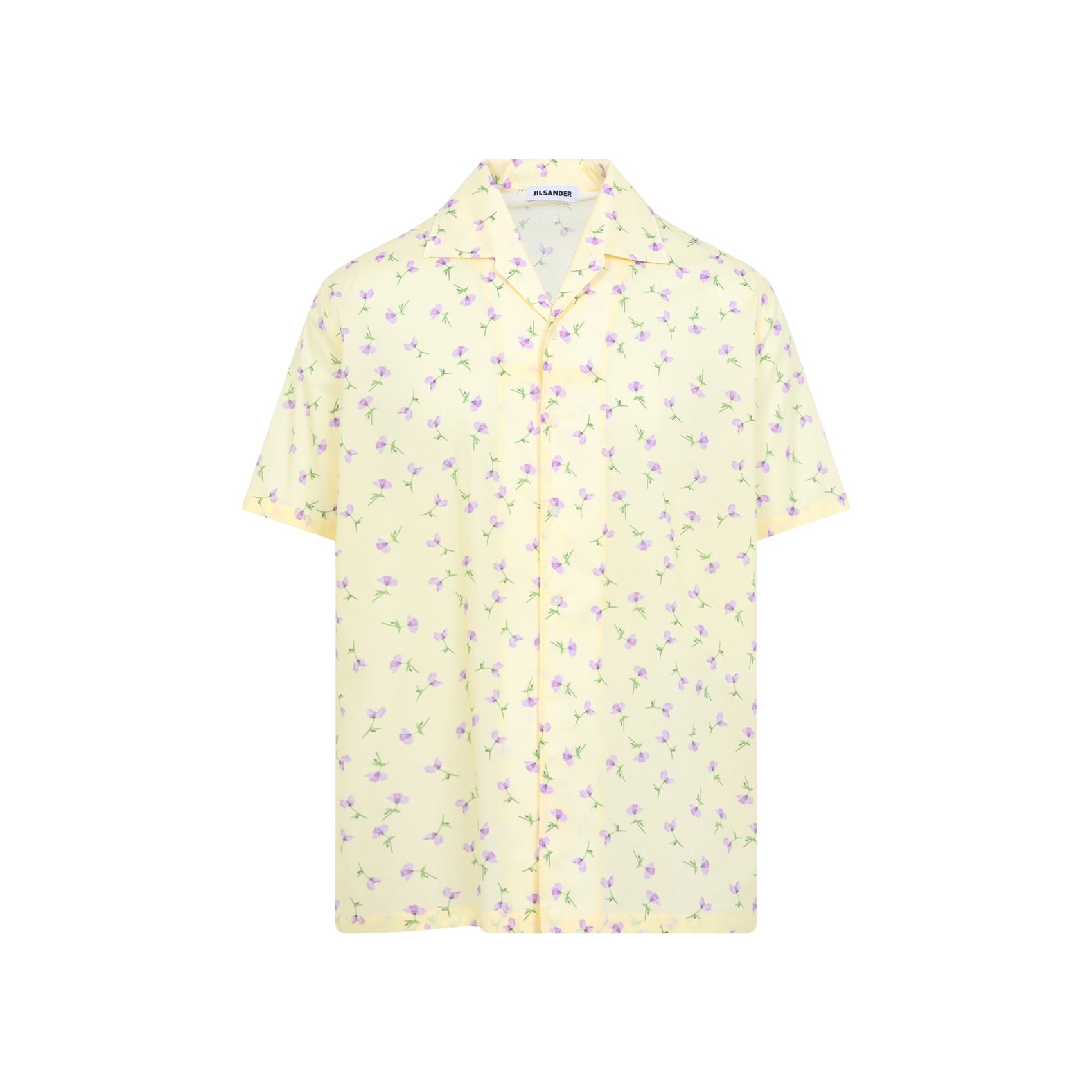 Short-Sleeve Floral Pattern Shirt