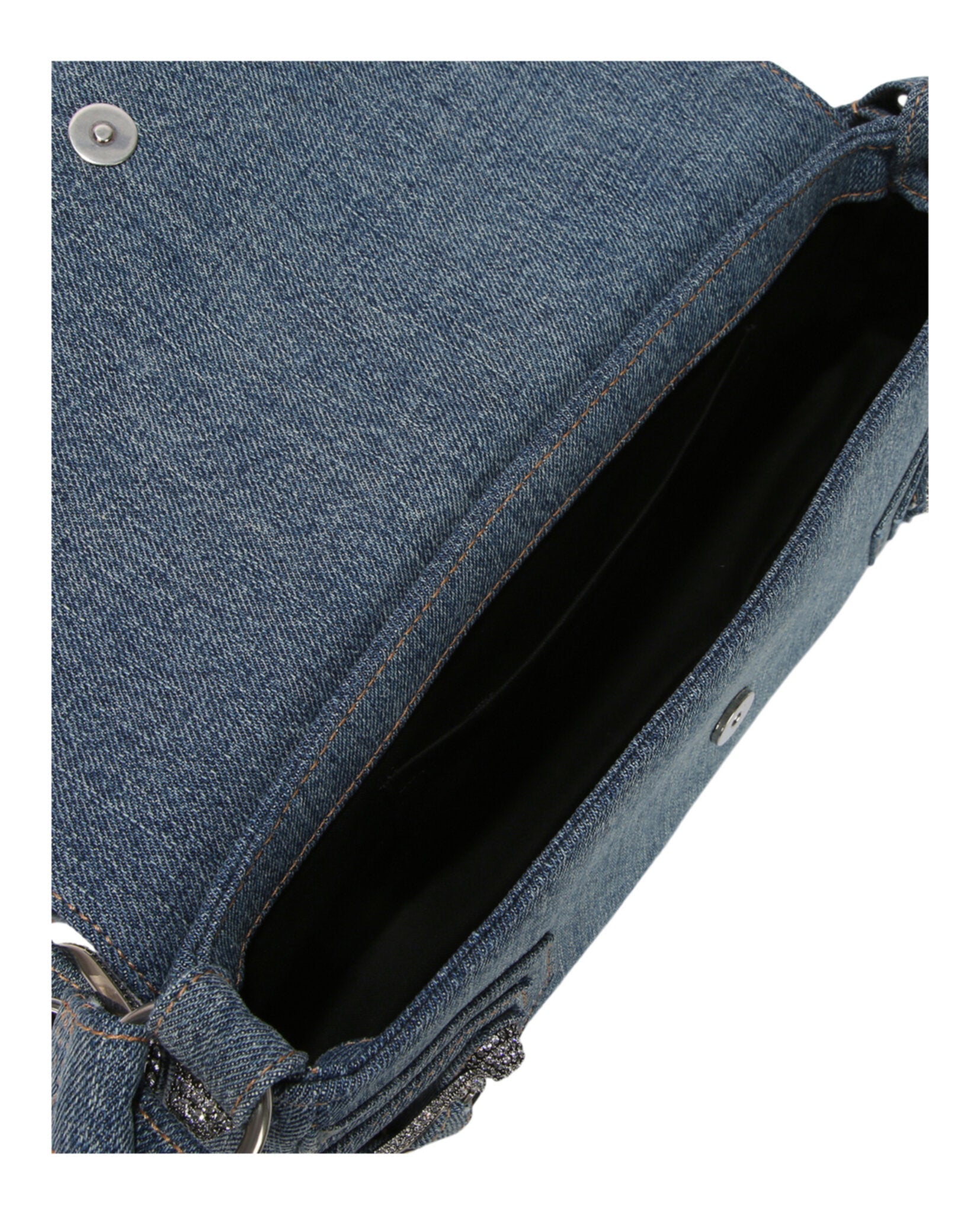 Small Le Cagole Sling Shoulder Bag In Denim