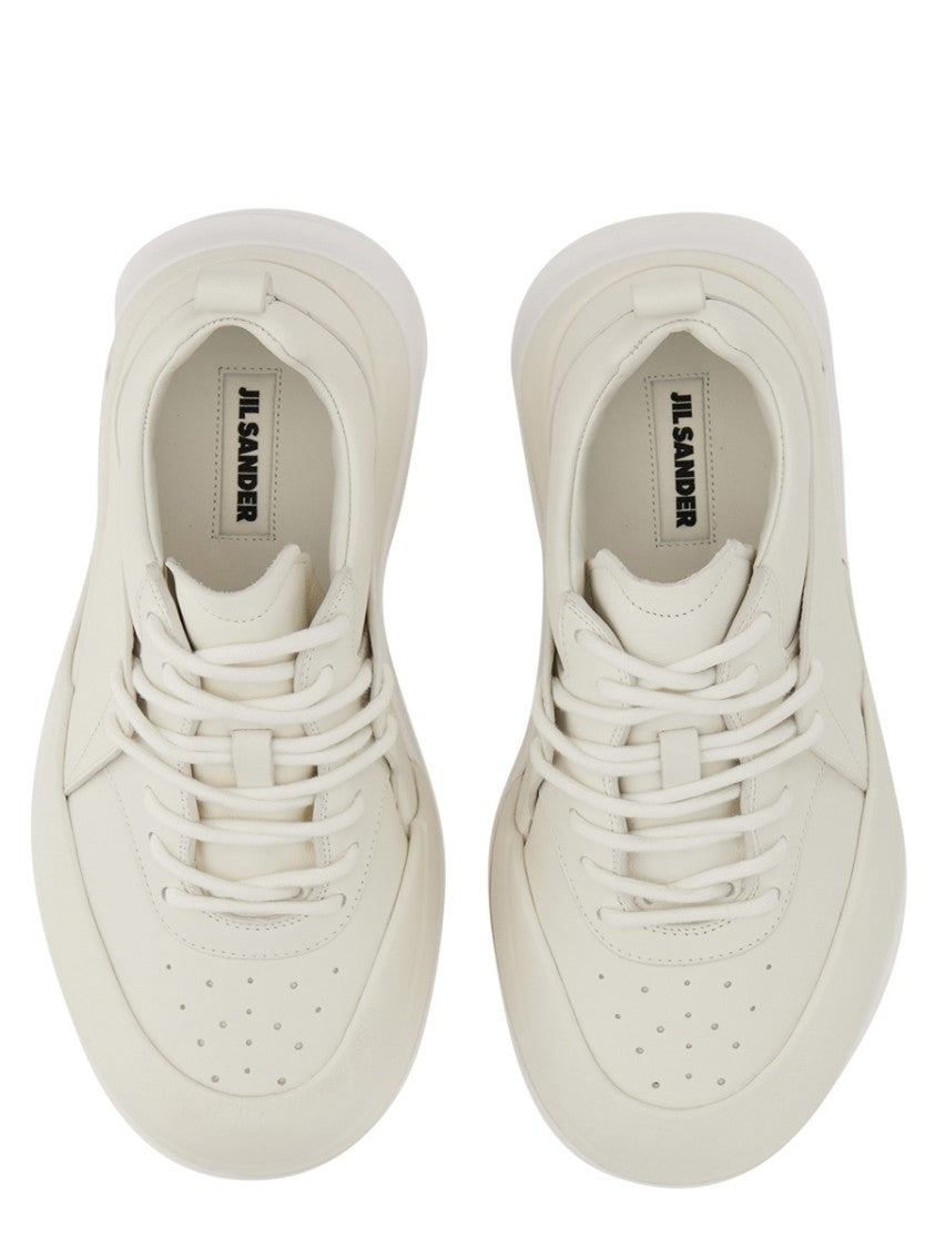 Orb Leather Sneakers With Chunky Sole