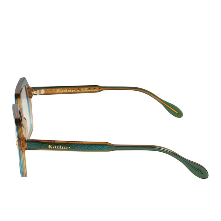 Giada Glamour Geometric Frame Sunglasses with Oversized Lenses