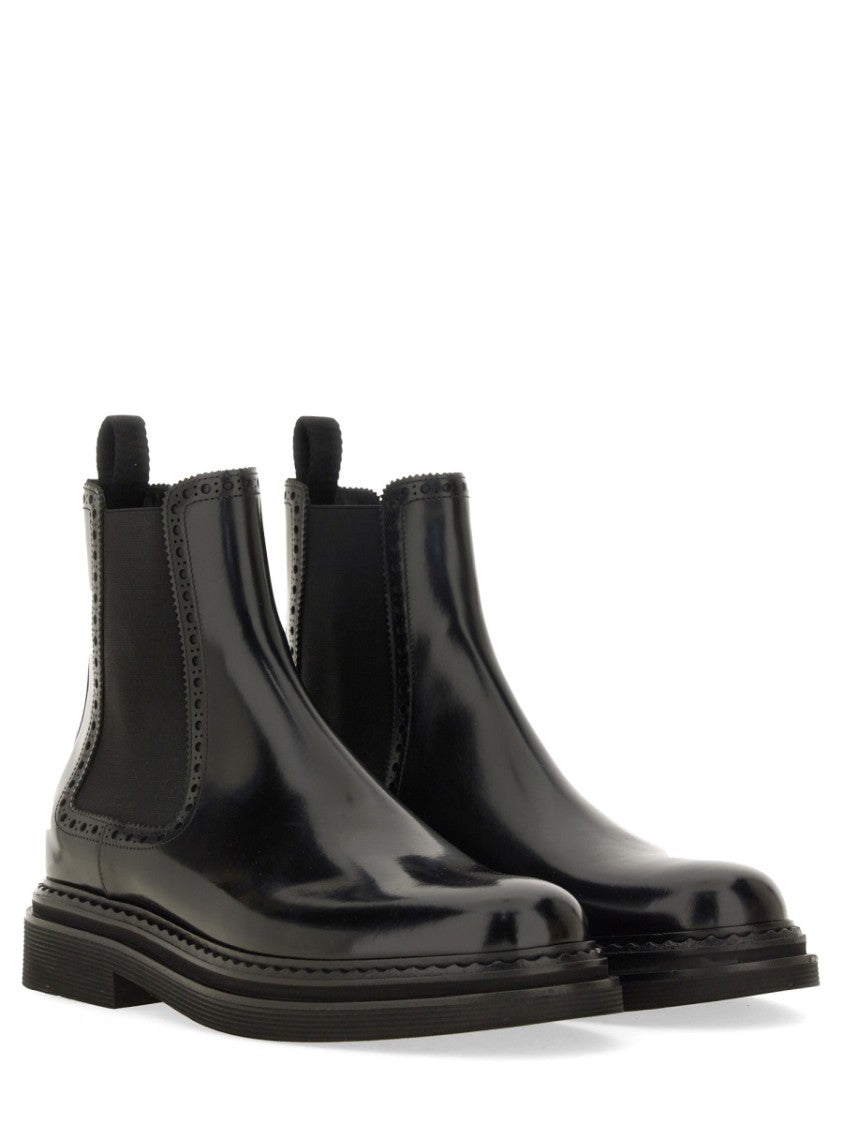 Brushed Leather Boot