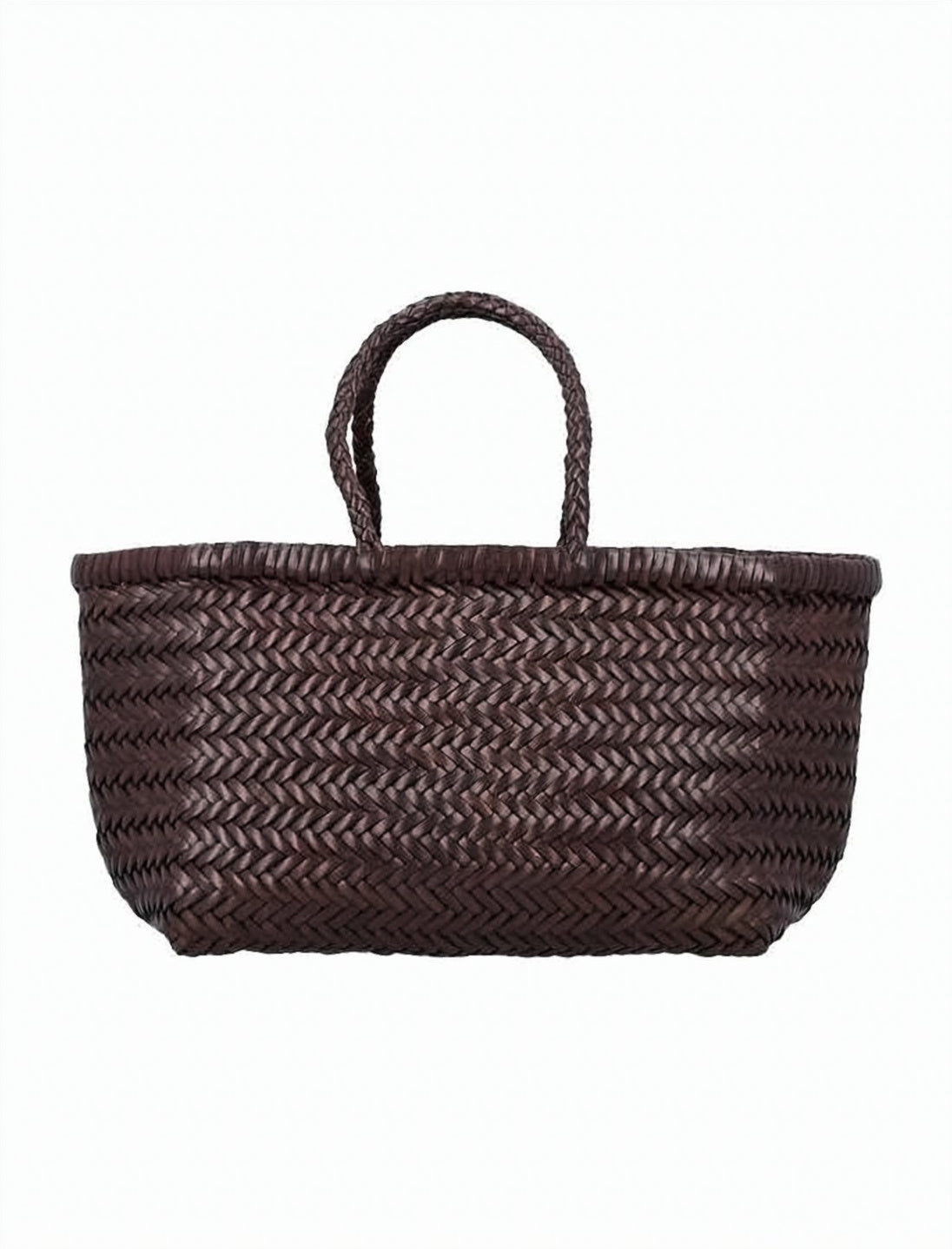 Woven Calf Leather Tote Bag