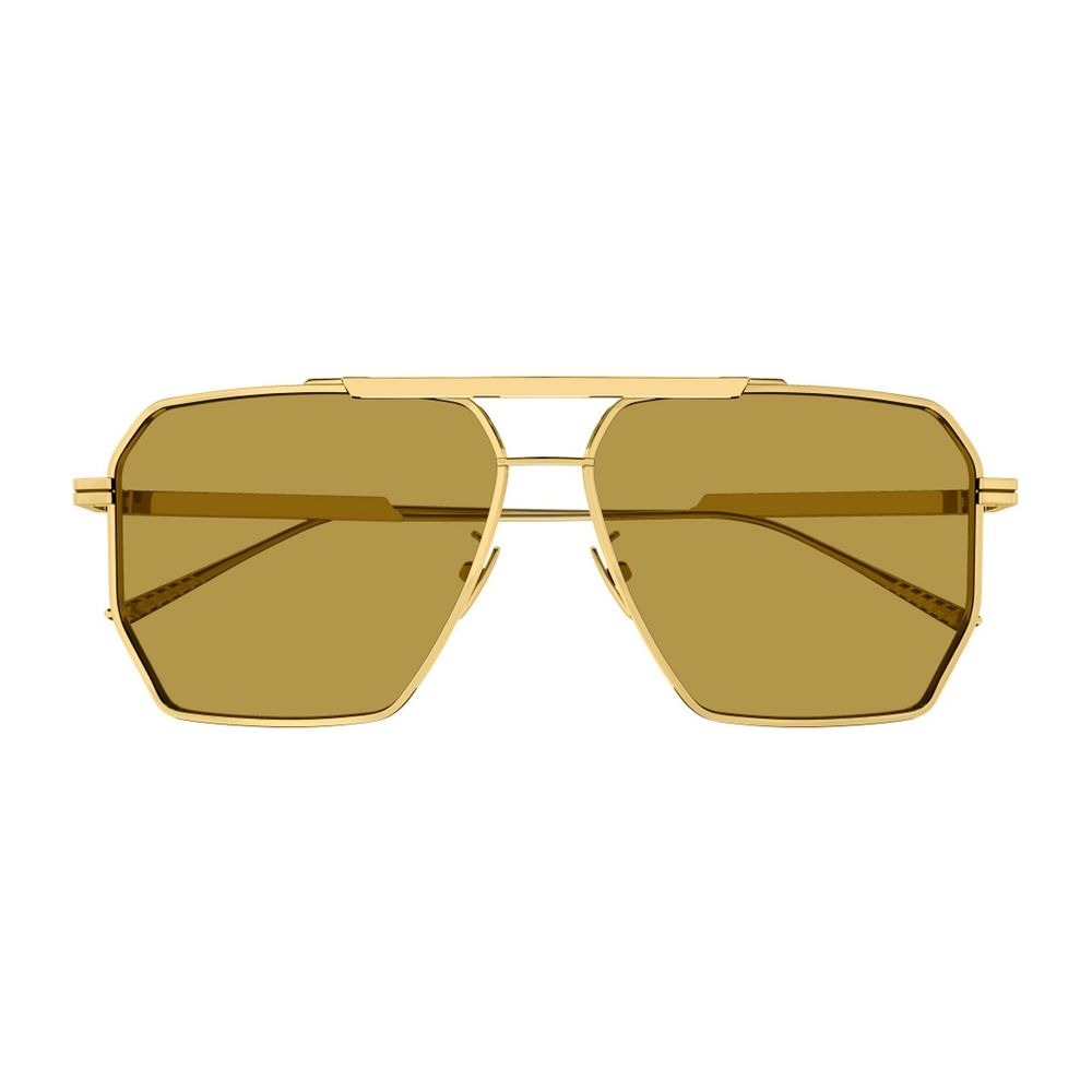 Bv1012S Line Aviator Sunglasses In Gold-Tone Metal