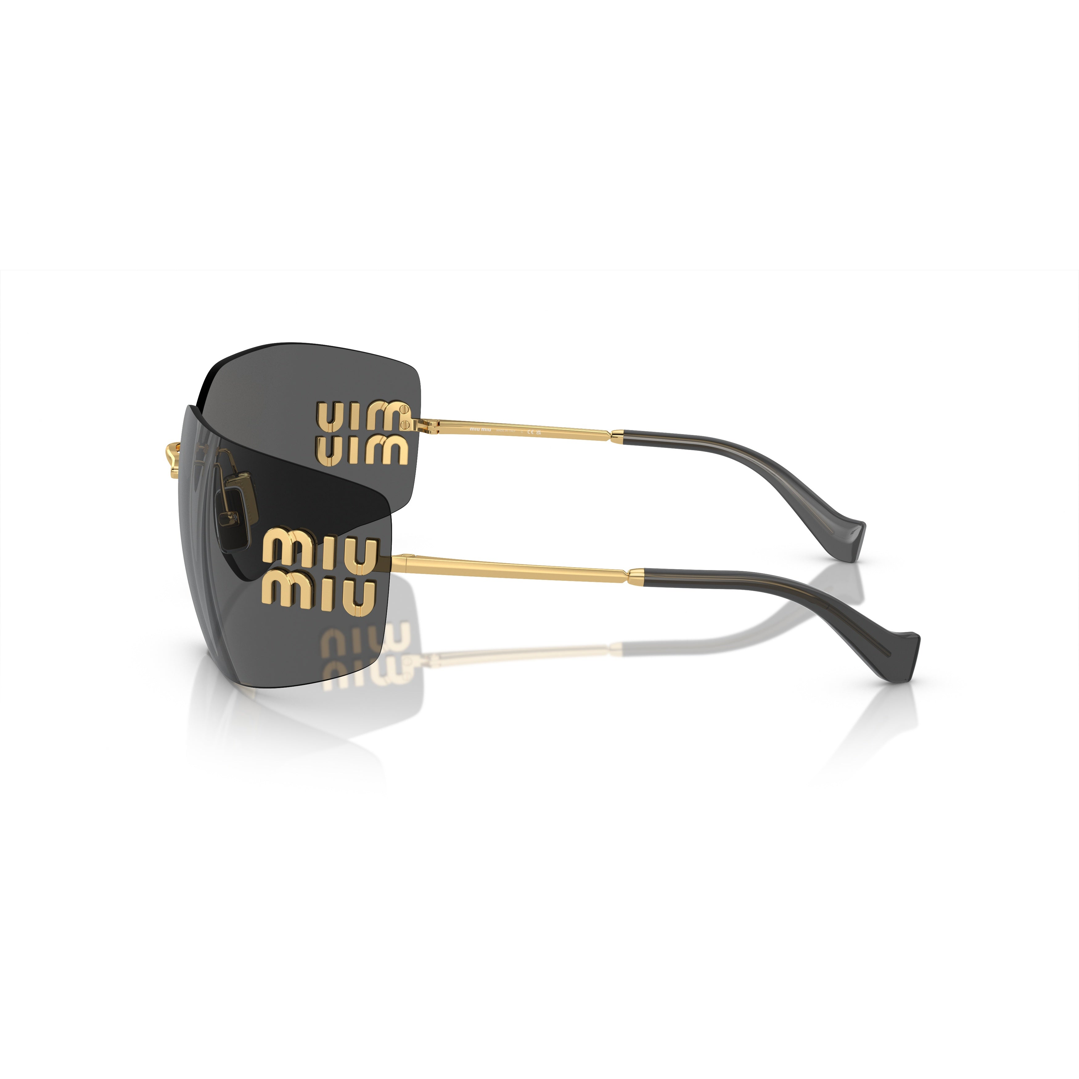 0mu 54ys Rimless Oversized Square Sunglasses
