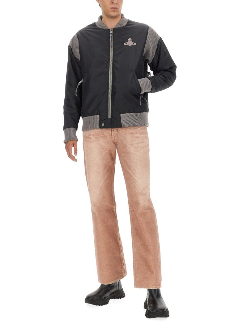 Bomber Jacket With Logo