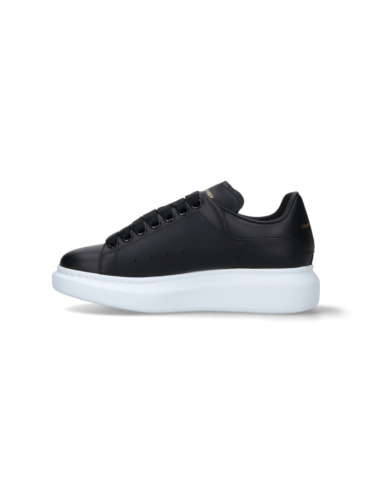 "Oversize" Sneakers, In Black Calfskin