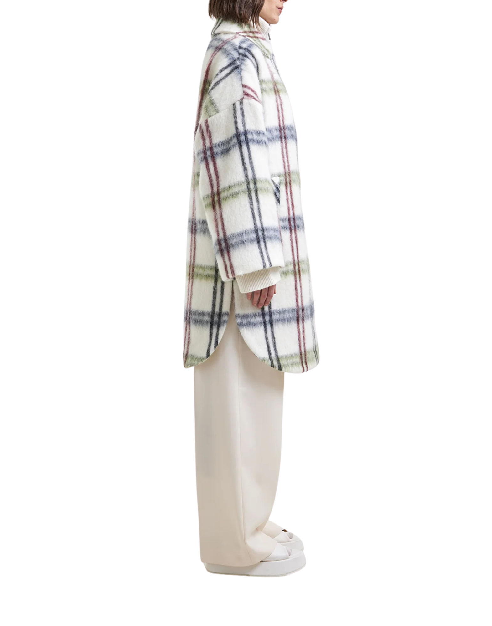 Monteleone Oversized Checked Wool Coat
