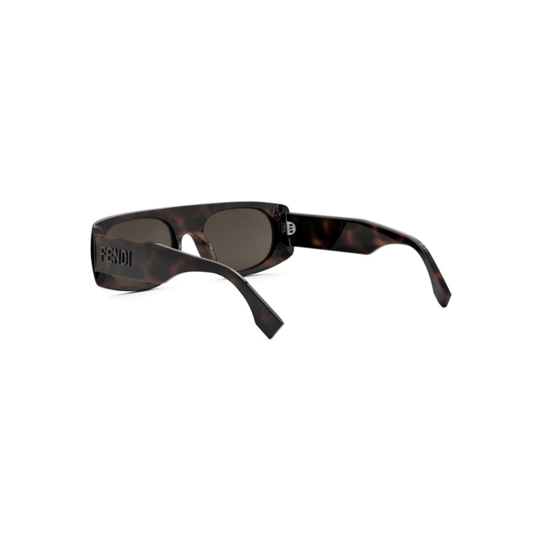 Fe40169i Rectangular Tortoiseshell Sunglasses