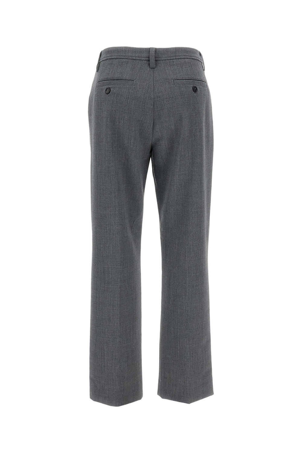 High-Waisted Blue Trousers With Relaxed Silhouette