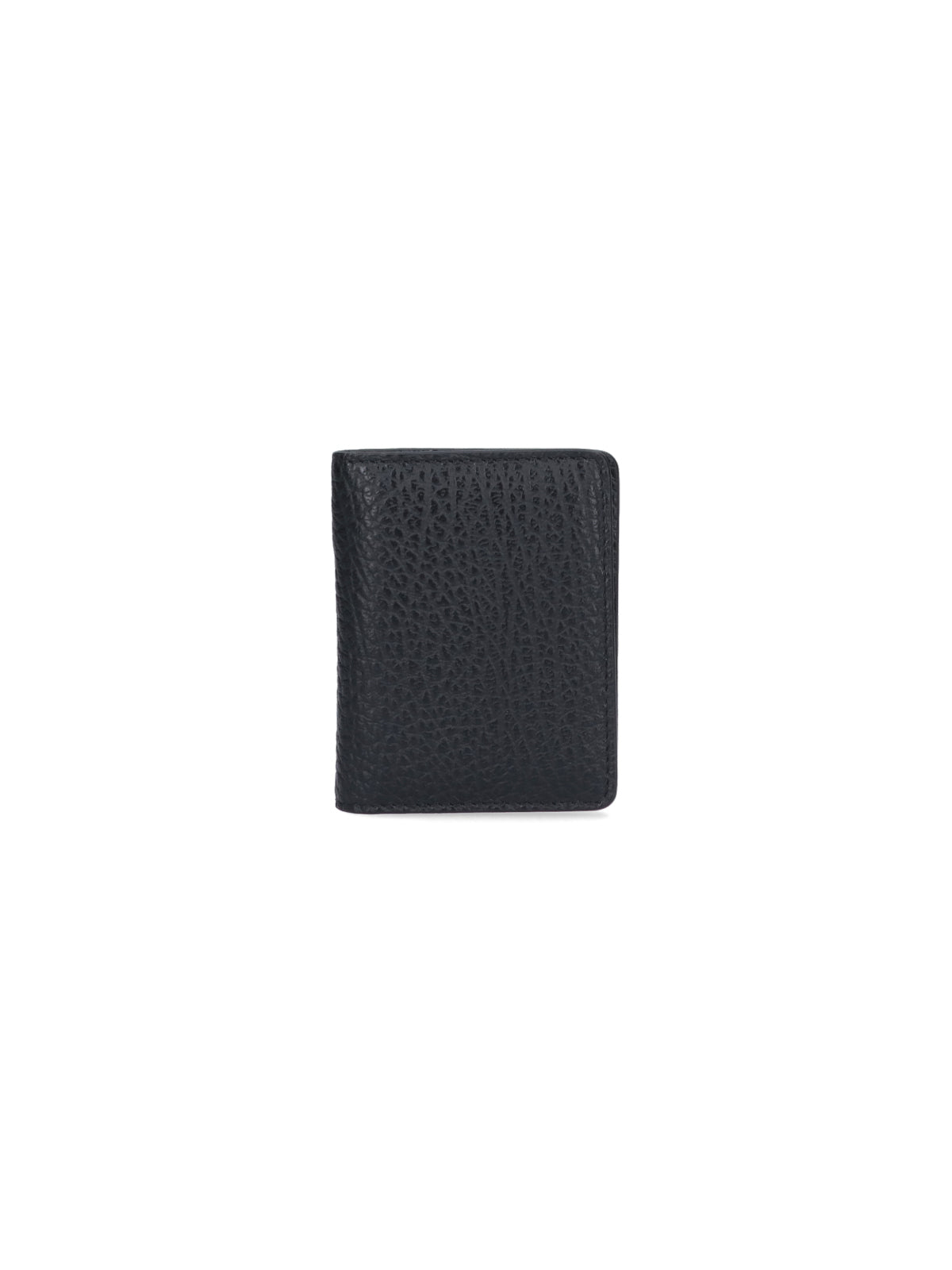 Black Calfskin "Four Stitches" Key Ring