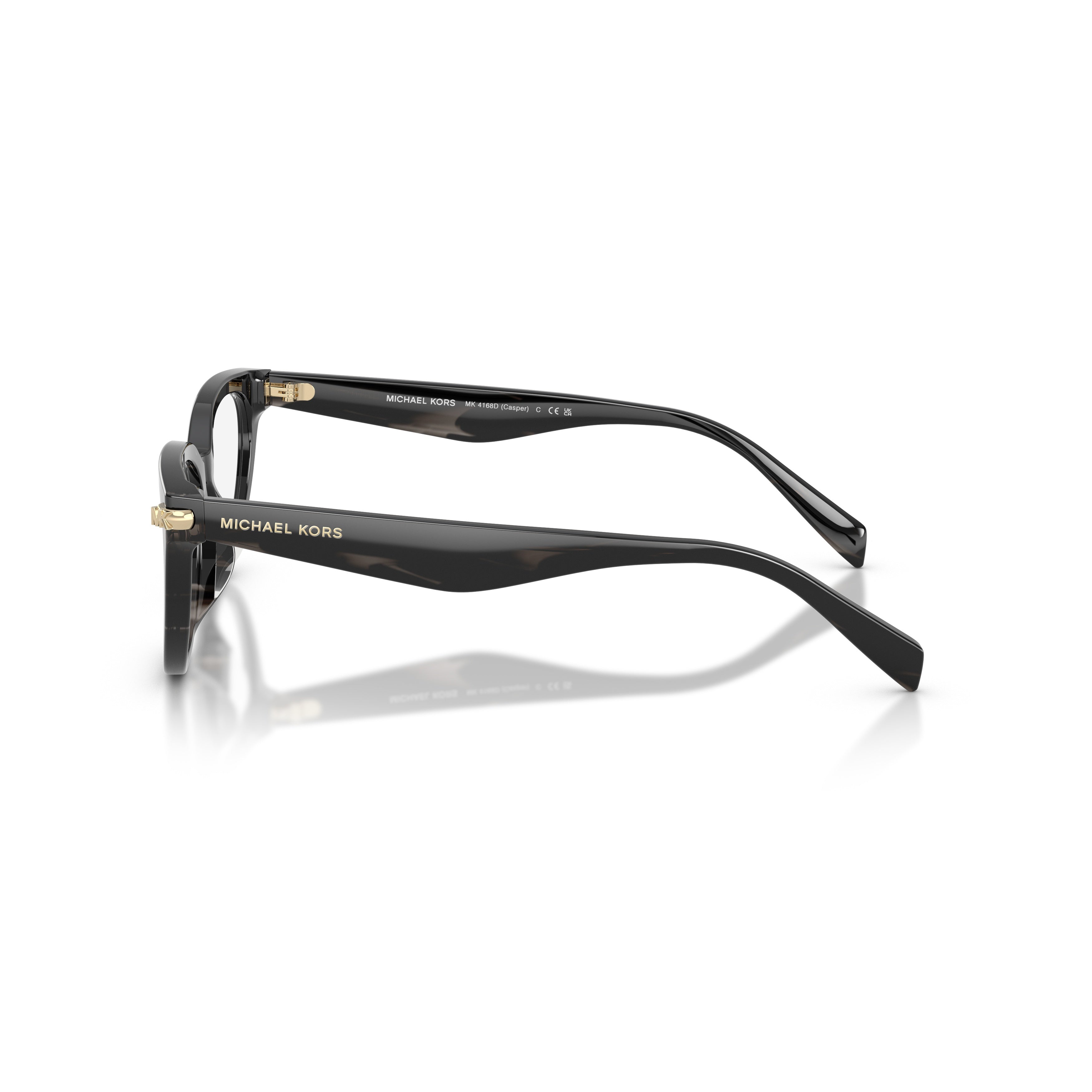 0mk4168d Classic Rounded Frame Eyeglasses with Gold-tone Accents